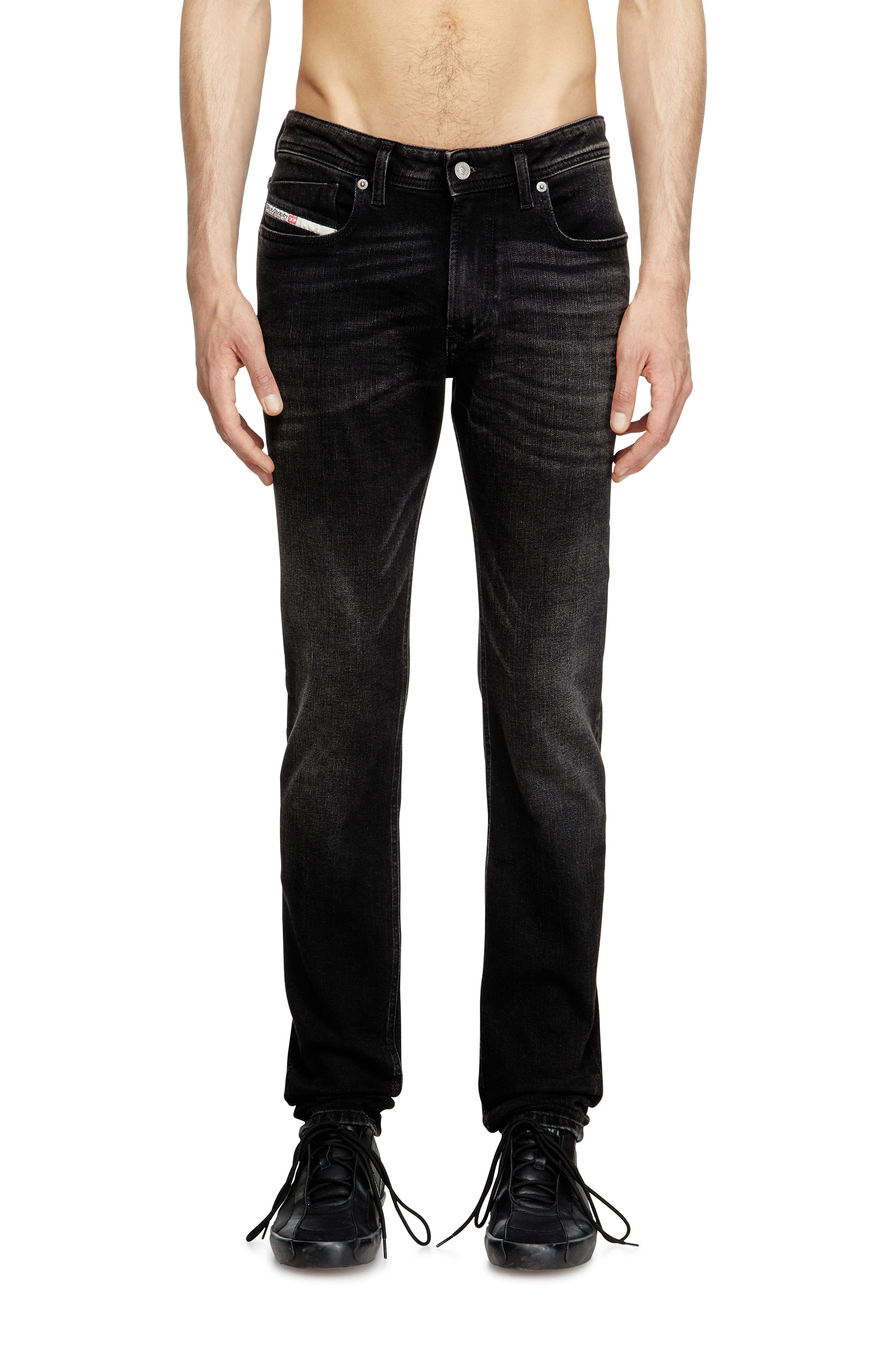 Diesel - Herren Skinny Jeans 1979 Sleenker 0GRDA, Schwarz/Dunkelgrau - 1