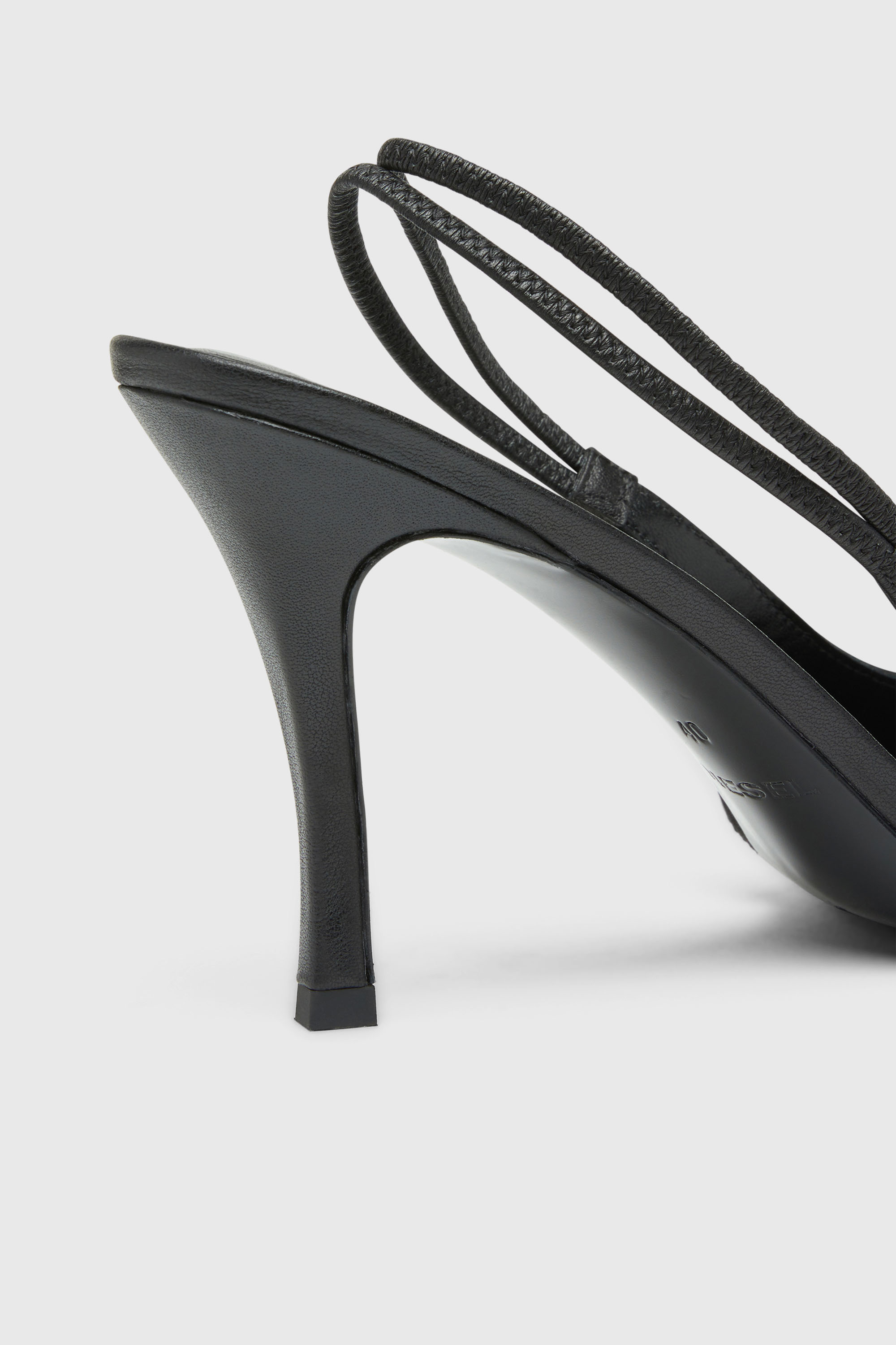 Diesel - D-VENUS SB, Damen D-Venus-Slingback-Pumps aus Nappa-Leder in Schwarz - 4