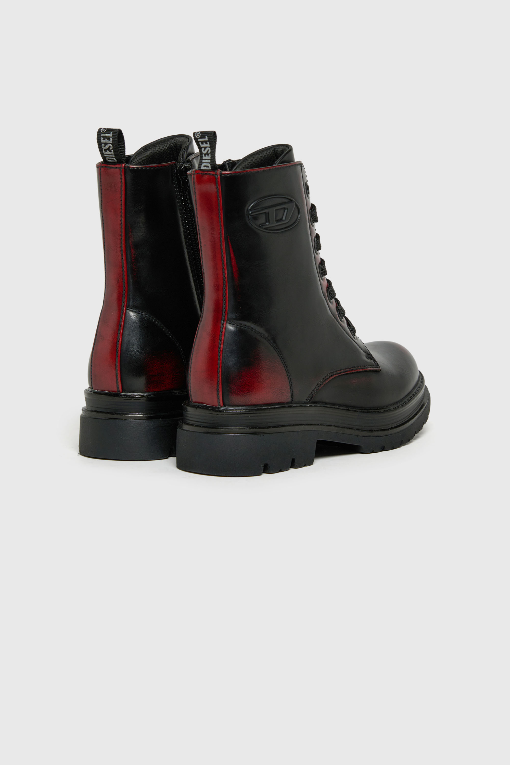 Diesel - D-ANFISTR-ABR, Unisex D-Anfistr - Combat-Boots mit Zweiton-Effekt in Schwarz - 3