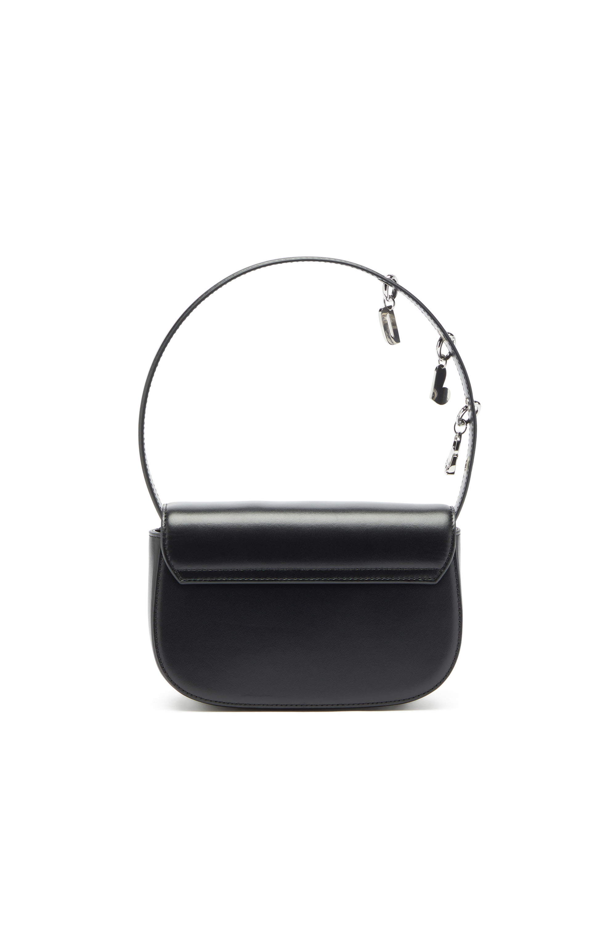 Diesel - 1DR, Damen 1DR - Ikonische Schultertasche aus Leder mit Henkel-Charms in Schwarz - 2