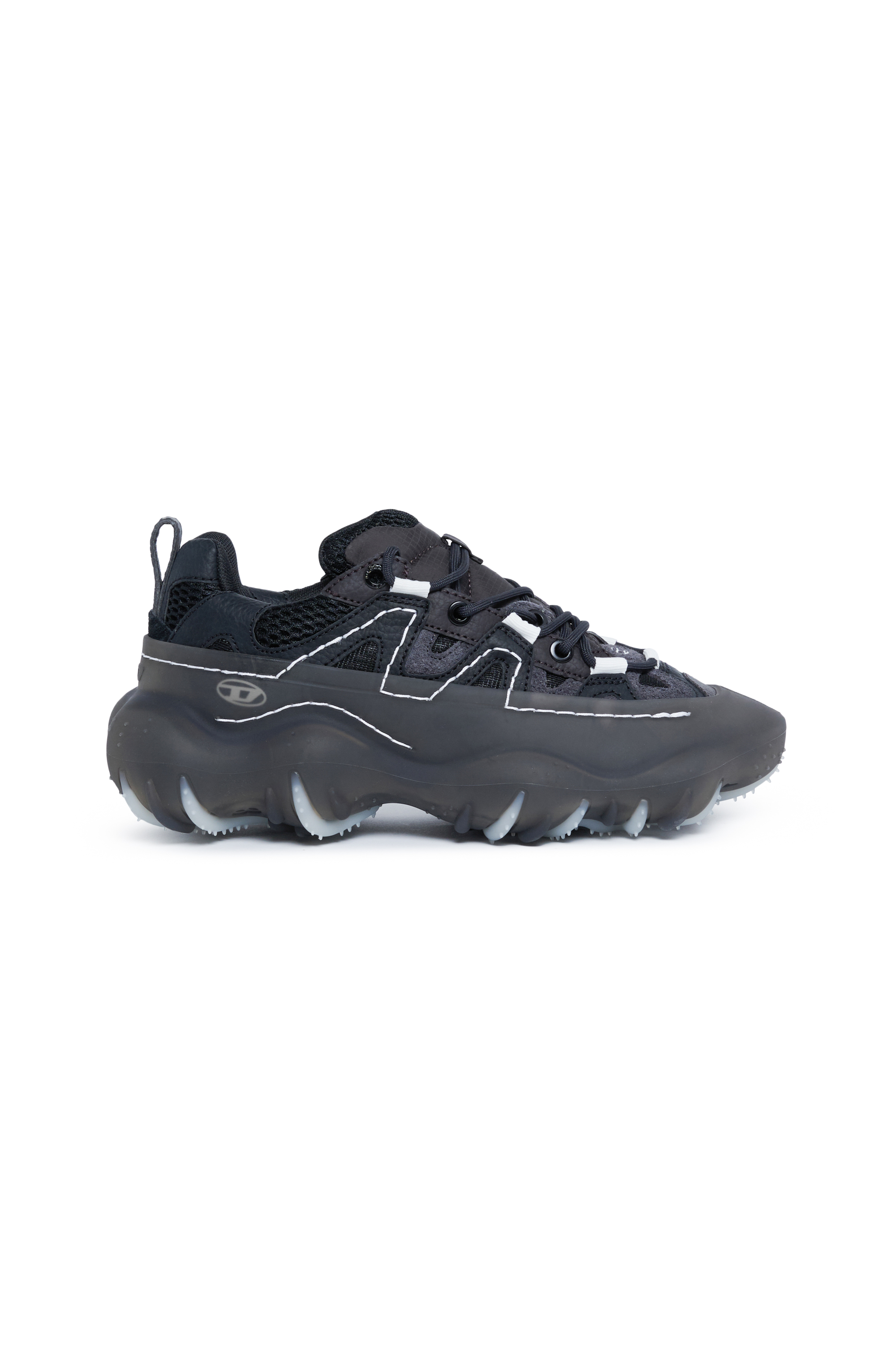 Diesel - S-PROTOTYPE P1, Unisex Sneakers aus Mesh, Leder und Ripstop in Schwarz - 1