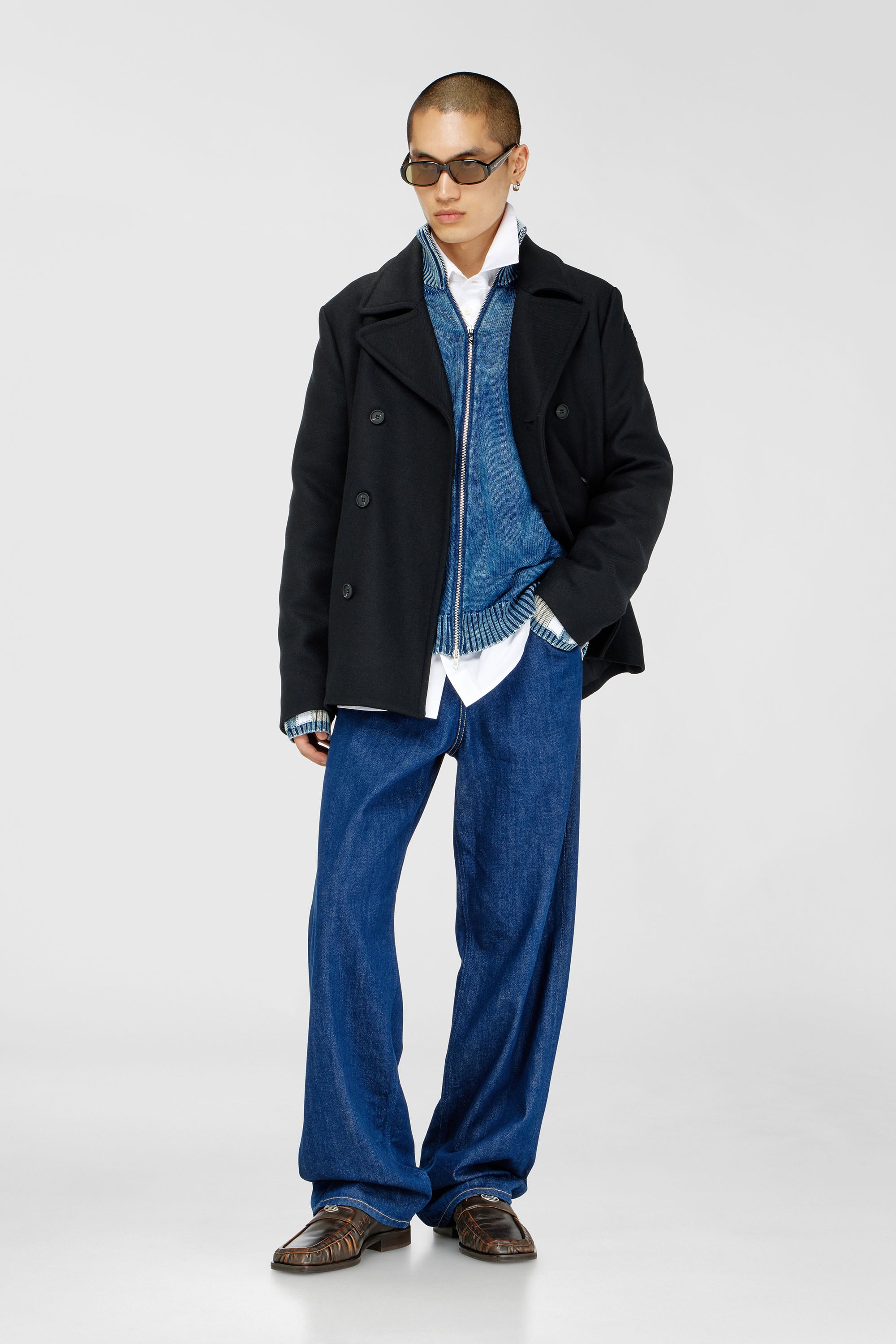 Cabanjacke aus gefilztem Wollgemisch