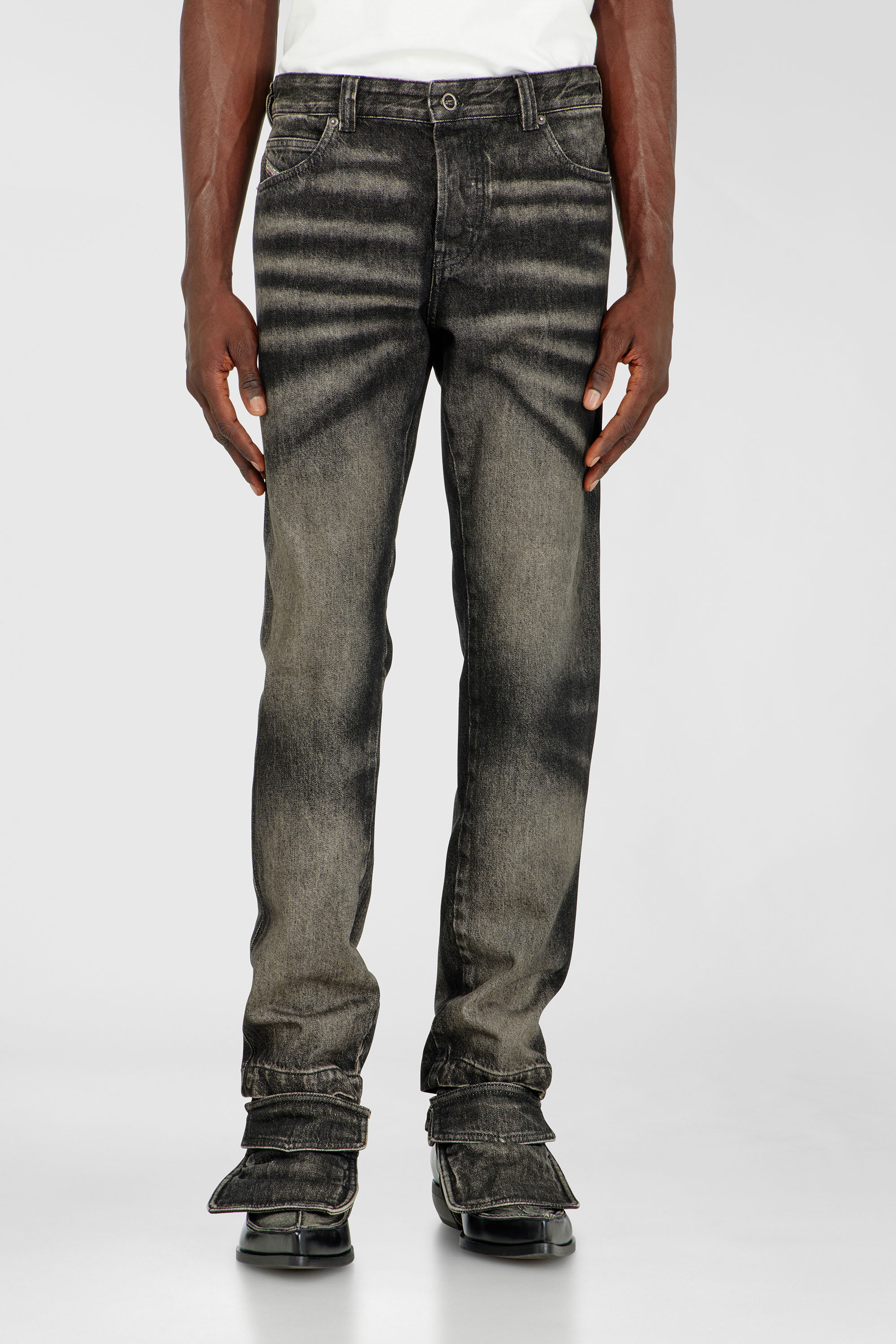 Diesel - Herren Slim Jeans D-Ghetvyl 09R33, Schwarz/Dunkelgrau - 4