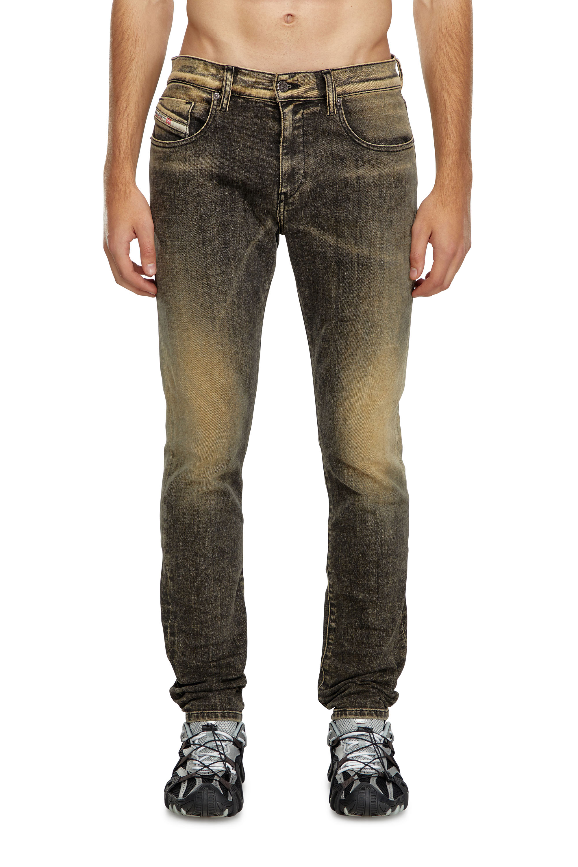 Diesel - Herren Slim Jeans 2019 D-Strukt 09J48, Schwarz/Beige - 2