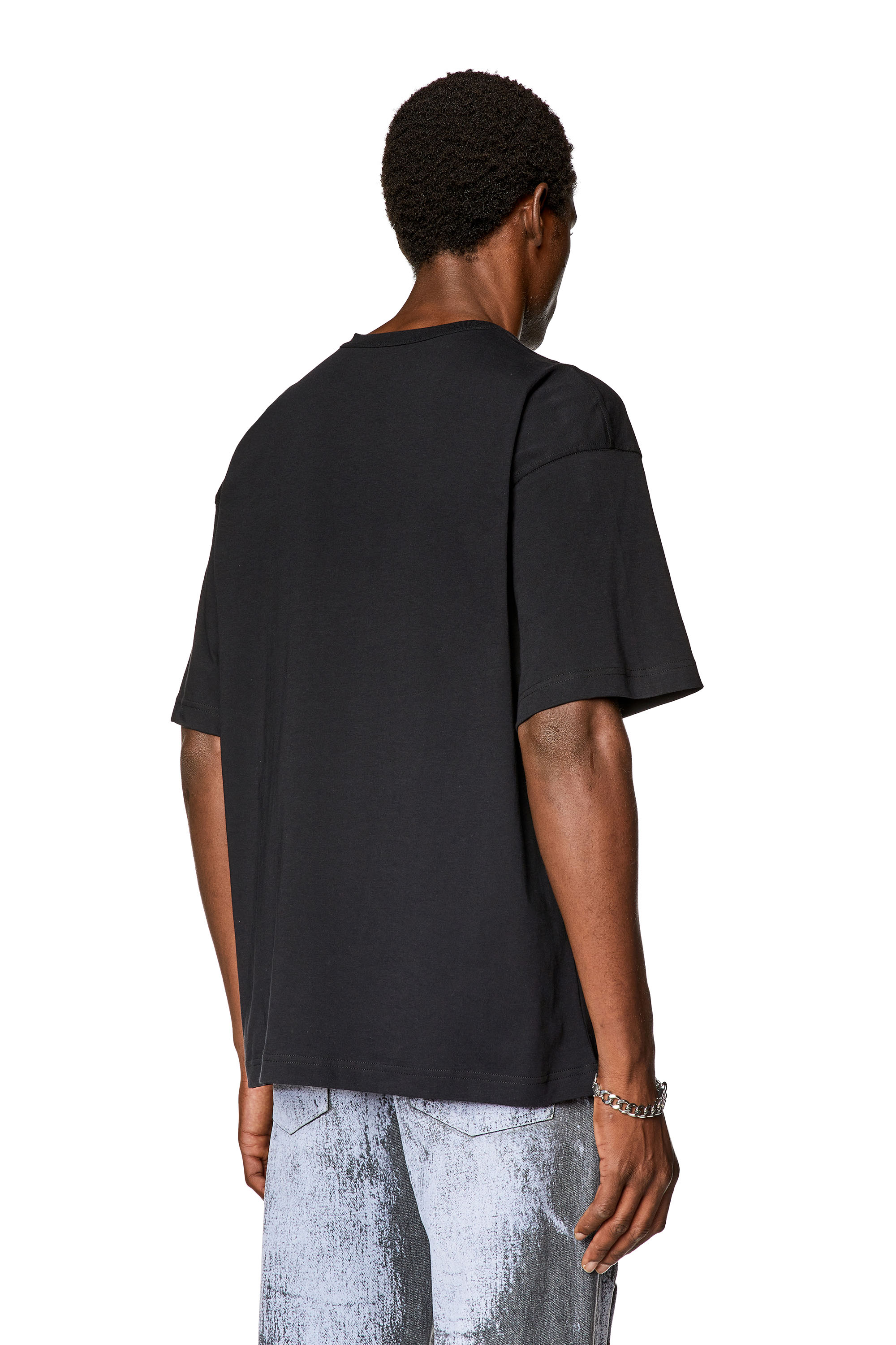 Diesel - T-NABEL-FACE, Schwarz - Image 4