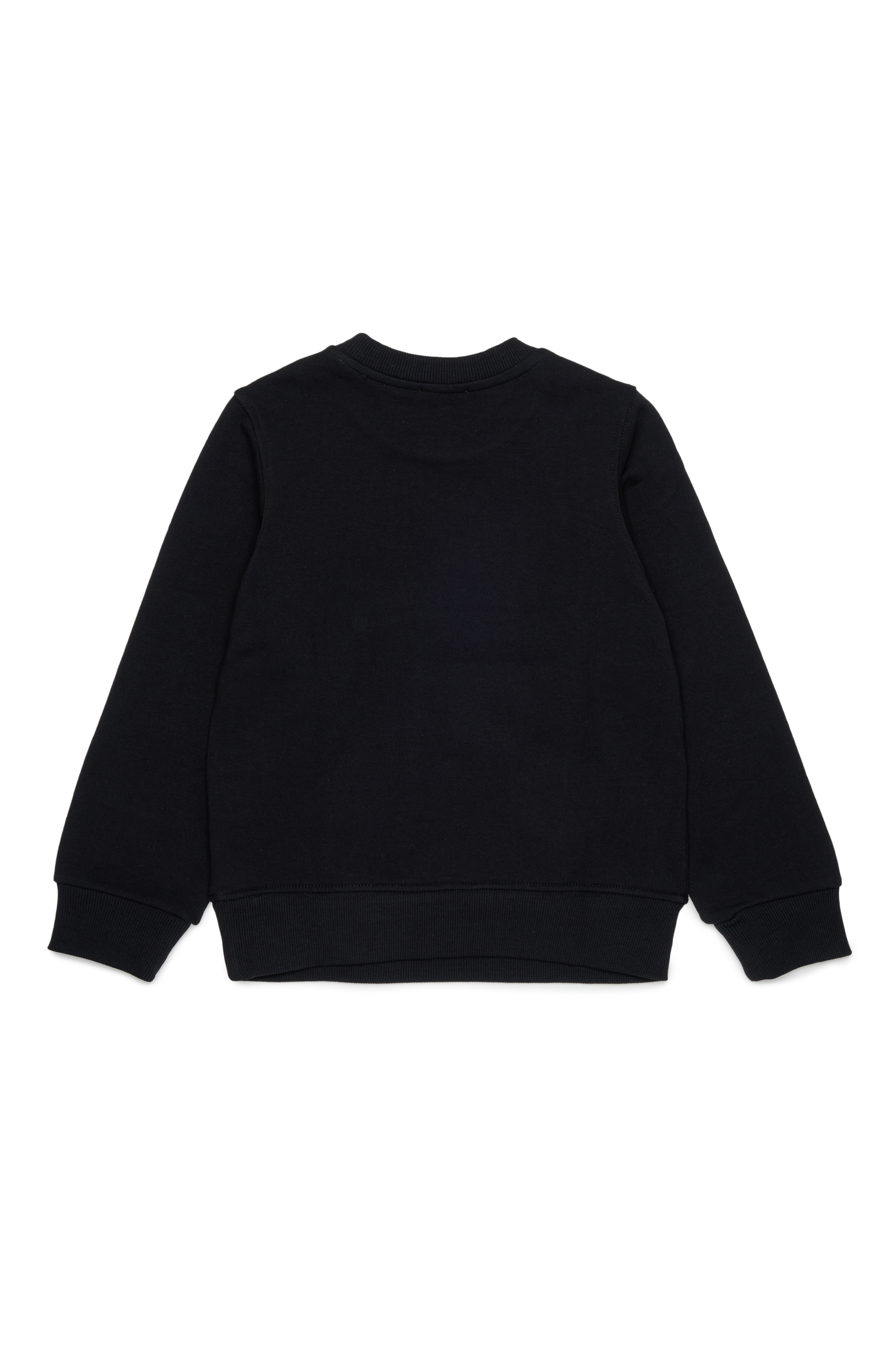 Diesel - SLOMIX, Herren Sweatshirt mit logo im distressed-look in Schwarz - 2