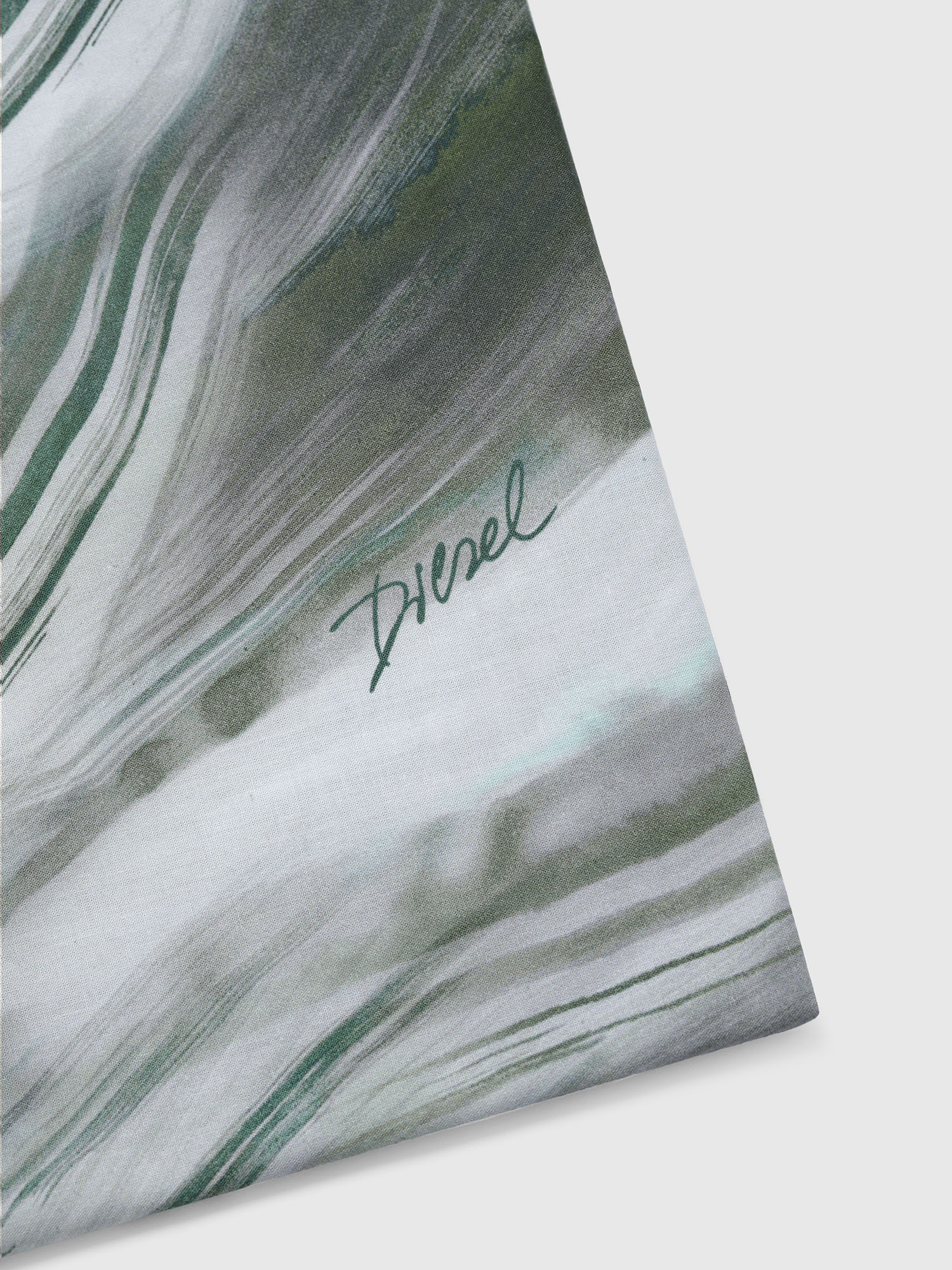 Diesel - 2003991 PCPP WATER ROCK 255X255 PR004, Unisex Bettbezug-Set WATERROCK in Grau/Grün - 2