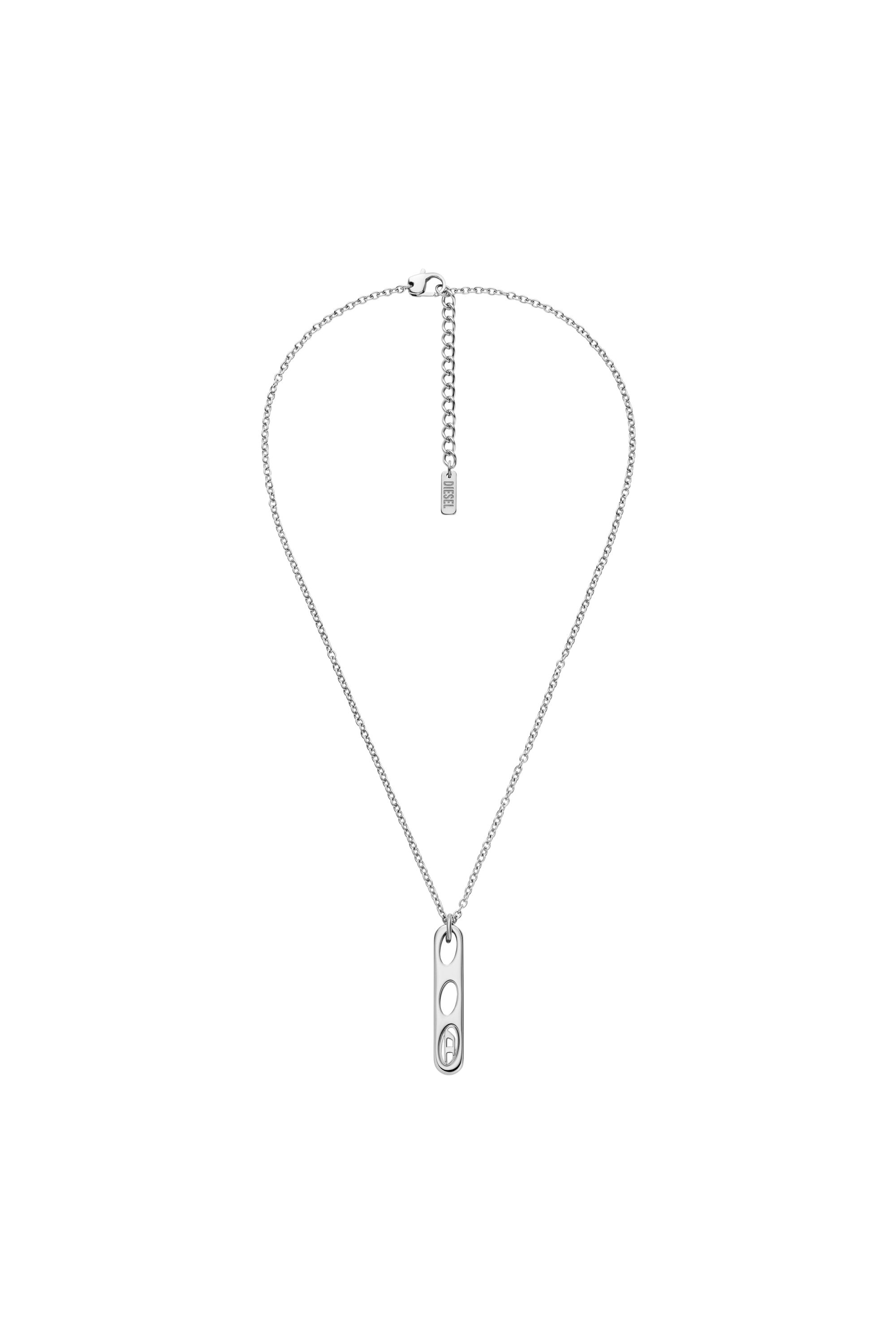 Diesel - DX166240 JEWELLERY, Unisex Halskette mit Anh&auml;nger aus Edelstahl in Silber - 1