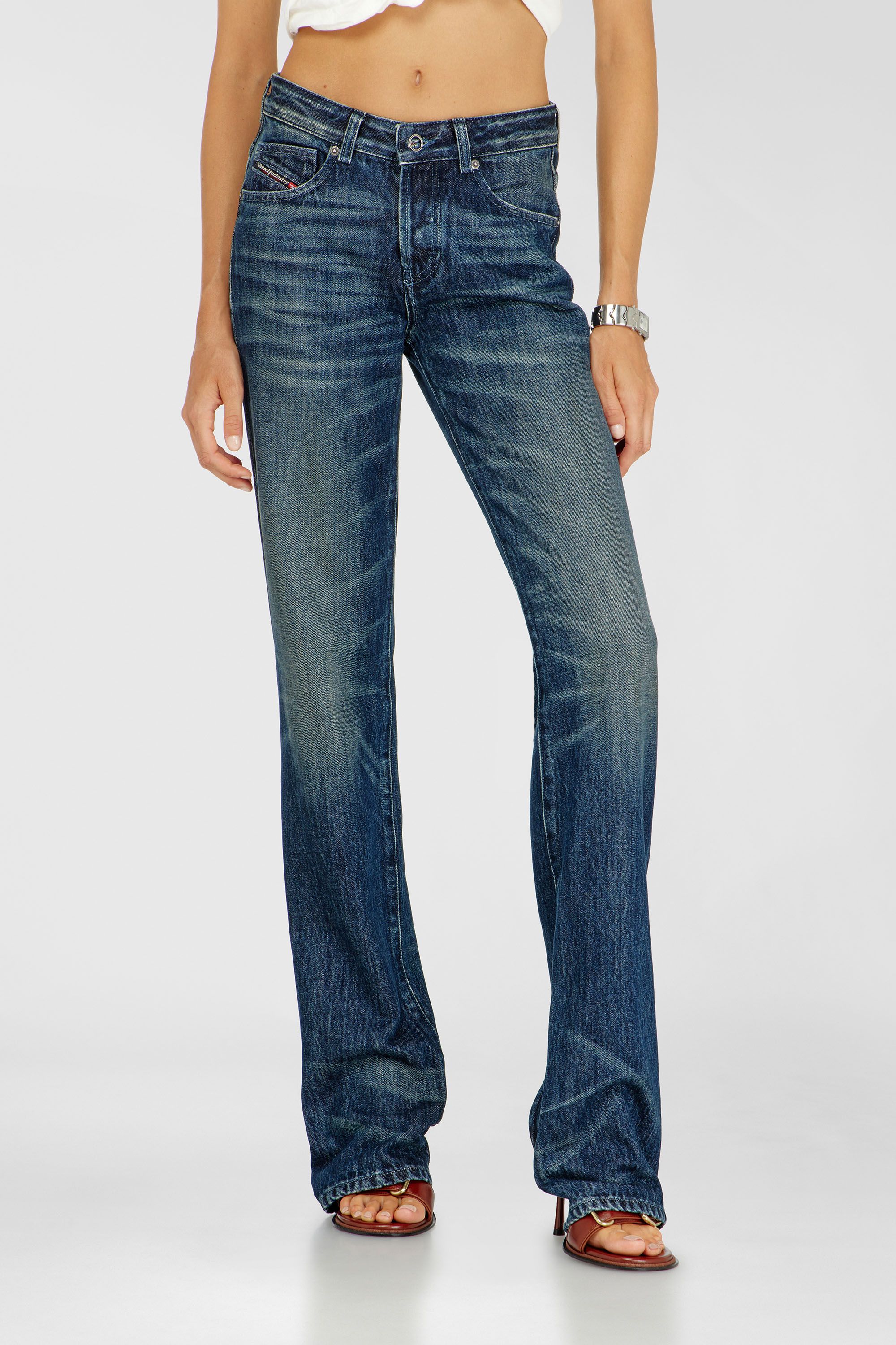 Diesel - Damen Regular Jeans D-Heel 007FZ, Dunkelblau - 1