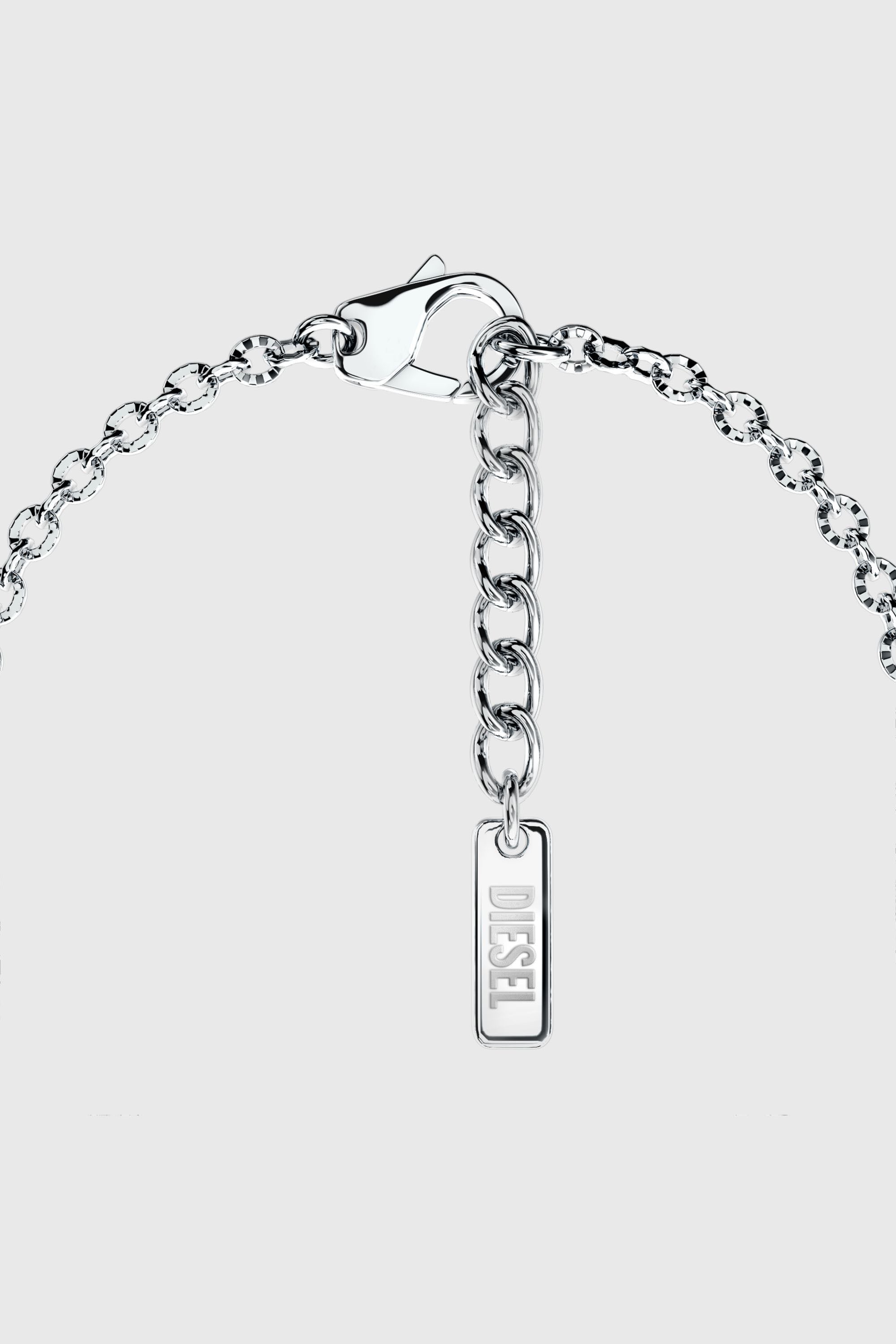 Diesel - DX1691040 JEWELLERY, Unisex Armband aus Edelstahl in Silber/Rot - 2