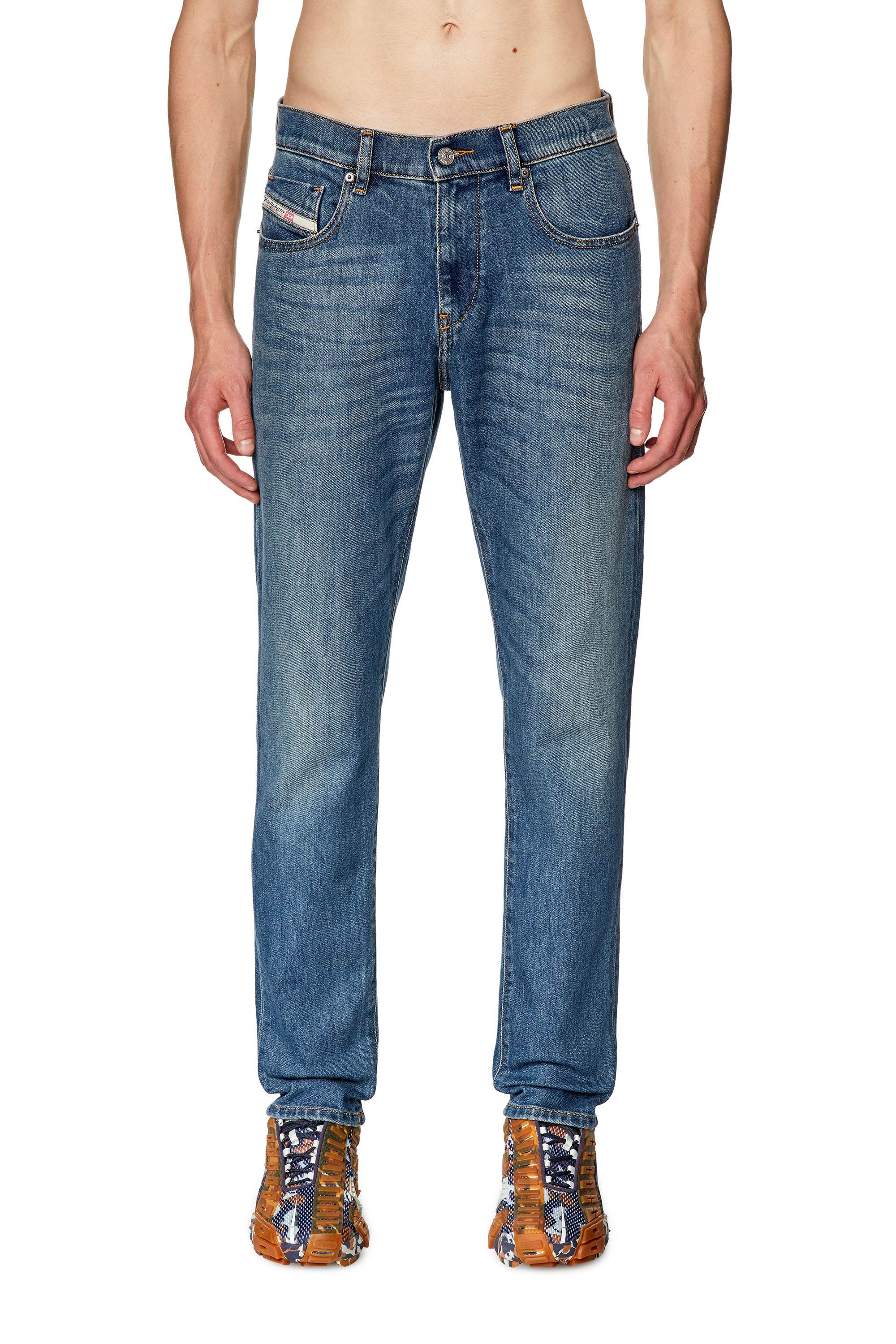 Diesel - Slim Jeans 2019 D-Strukt 09F88, Mittelblau - Image 2