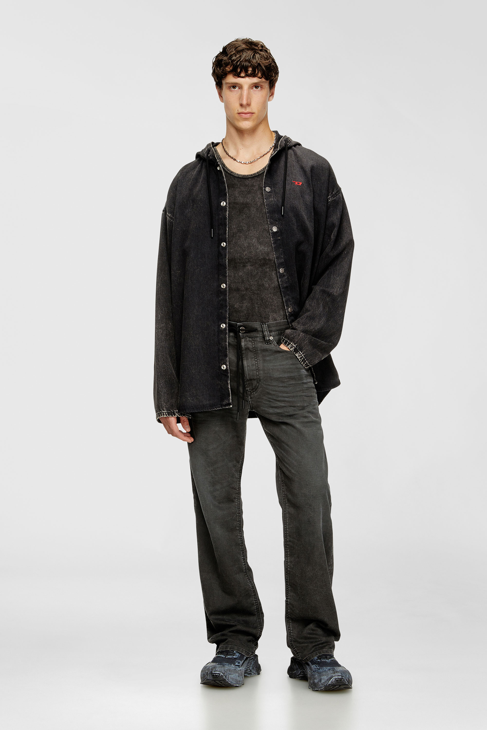 Diesel - Herren Relaxed 2080 D-Reel Joggjeans&reg; 09J75, Schwarz/Dunkelgrau - 2