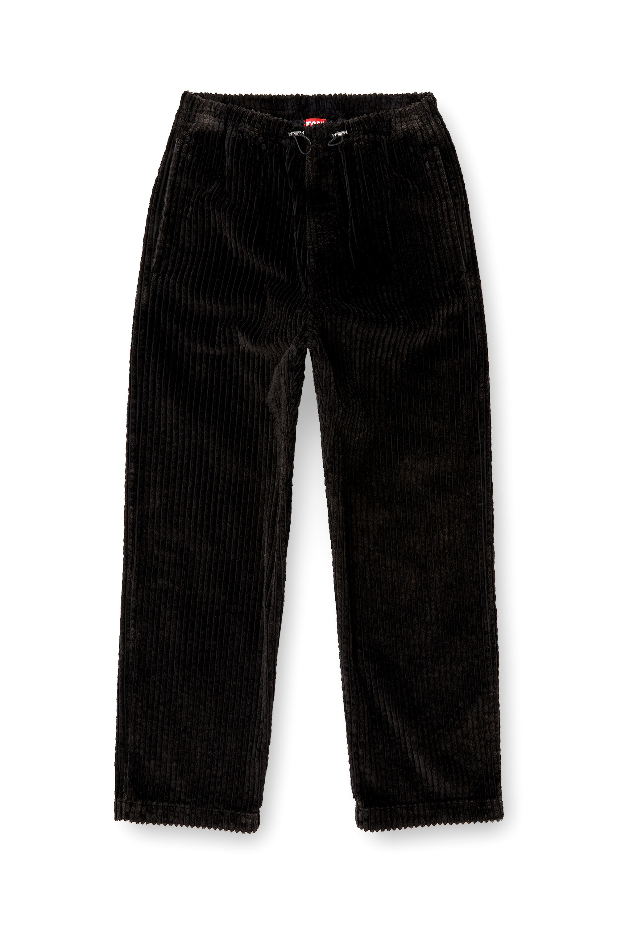 Diesel - P-MARTIAL, Man's Corduroy pants with drawstring in Brown - 3