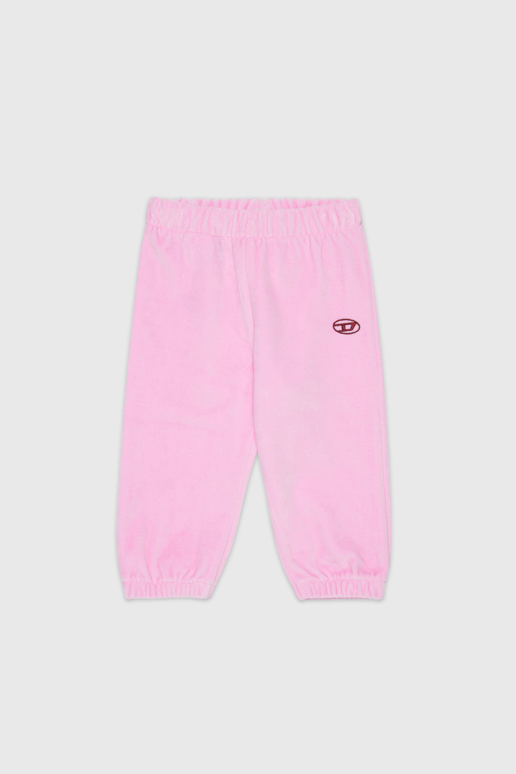 Diesel - PHENIB, Herren Samtweatpants mit Oval D Stickerei in Rosa - 1
