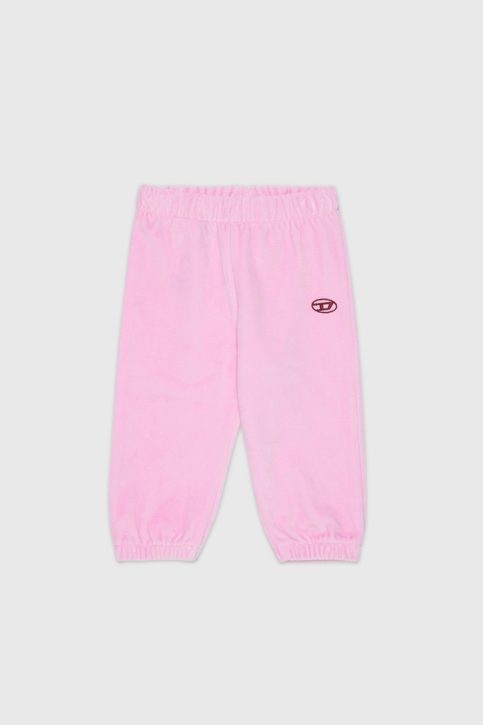 Diesel - PHENIB, Herren Samtweatpants mit Oval D Stickerei in Rosa - 1
