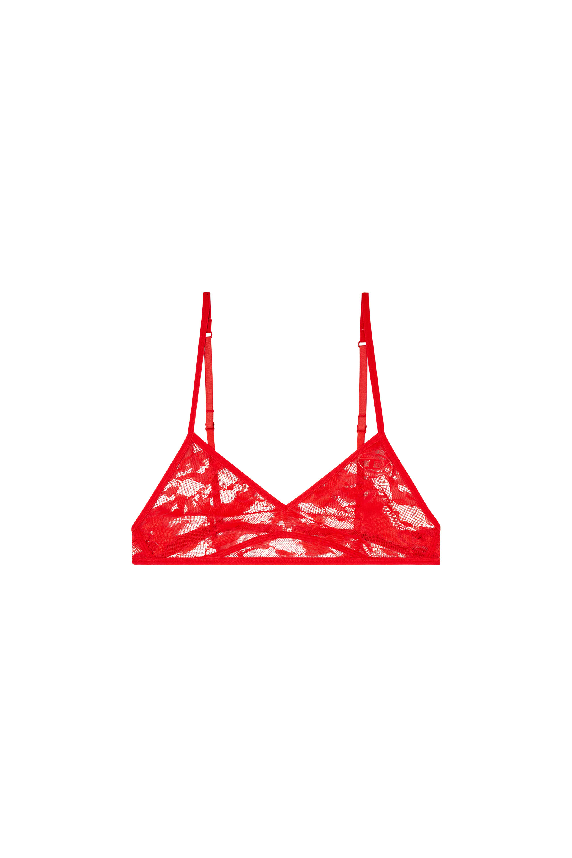 Diesel - APRIL-UTLT, Damen BH aus Stretch-Camo-Spitze in Rot - 3