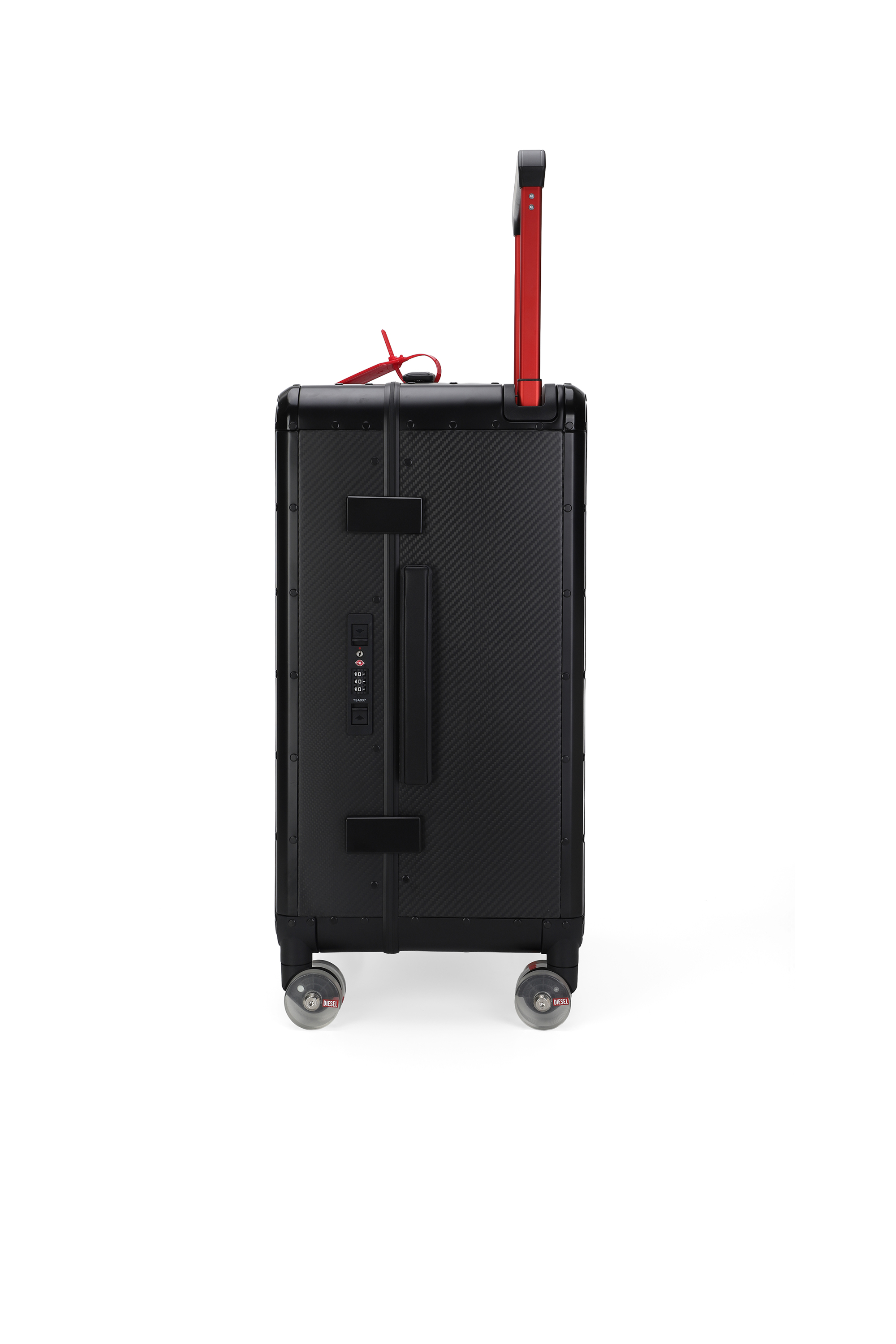 Diesel - DIESEL CARBON FIBER TROLLEY-BLACK- DSL00, Unisex Koffer aus Kohlefaser Gr&ouml;&szlig;e M in Schwarz - 3