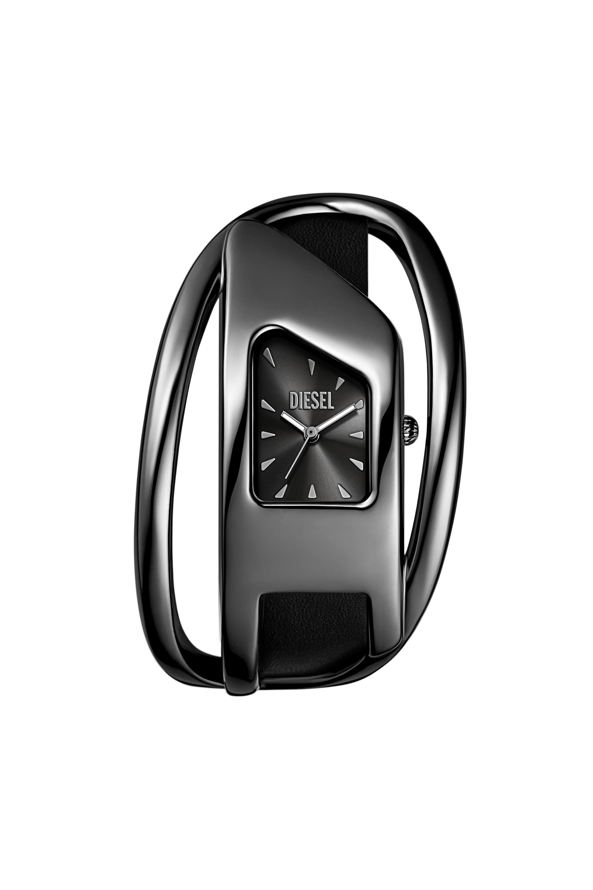 Diesel - DZ5629 WATCH, Damen Wrap-D Schwarze Lederuhr in Schwarz - 1