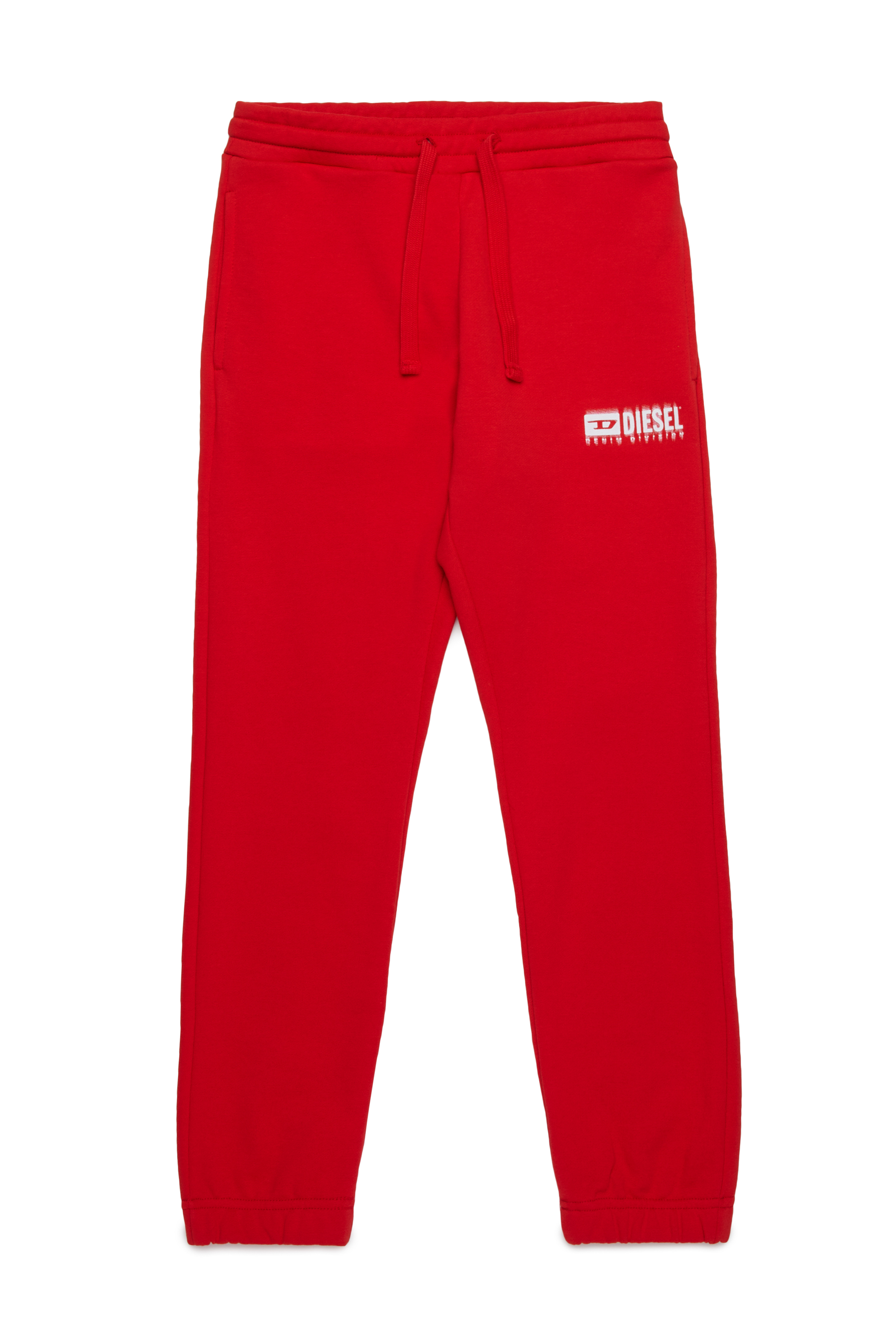 Diesel - PBASE, Herren Sweathose mit verschmiertem Logo in Rot - 1