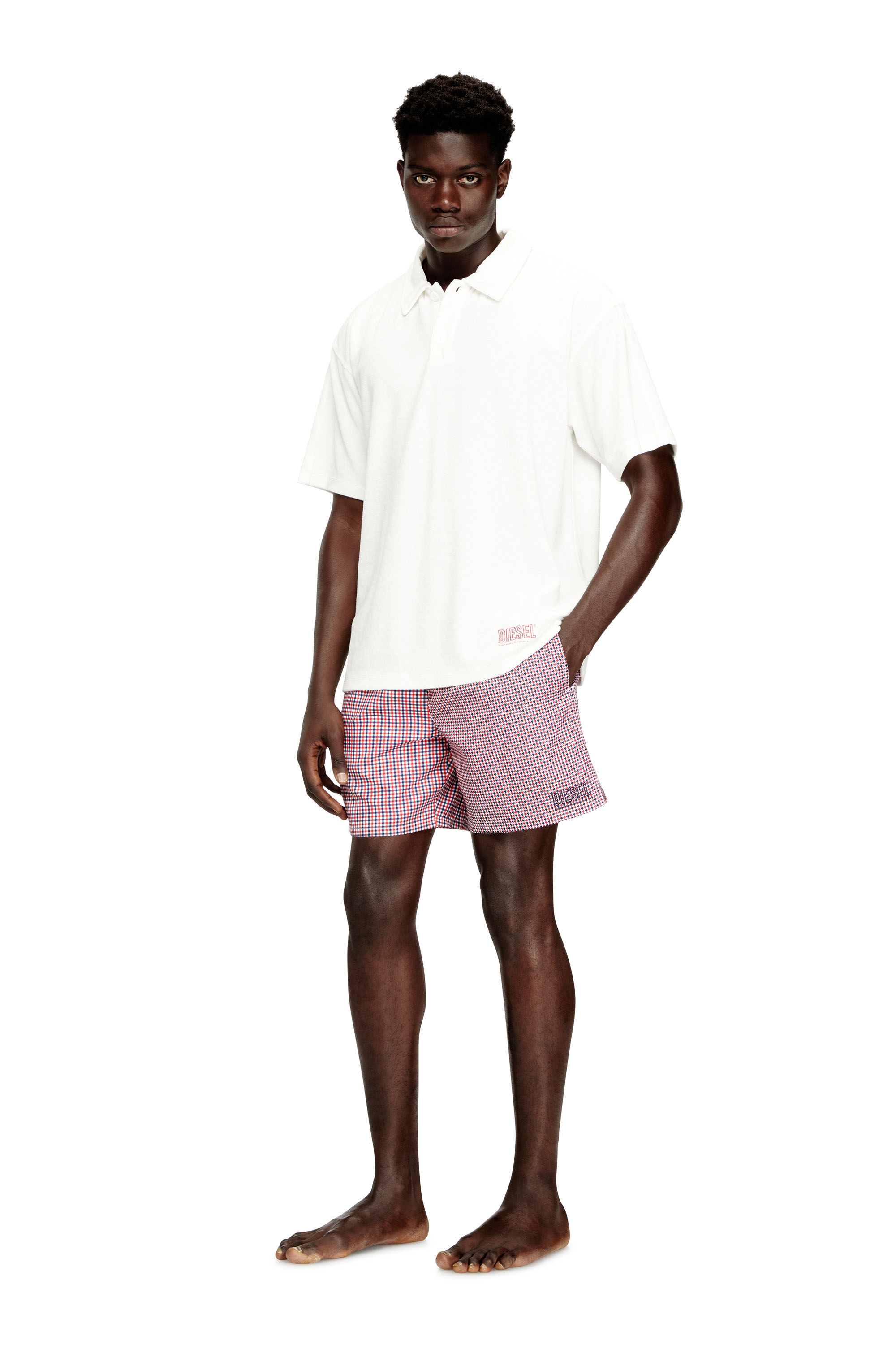 Diesel - SPORT-41-D-CORE, Herren Badeshorts mit gemischten Mustern in null - 2