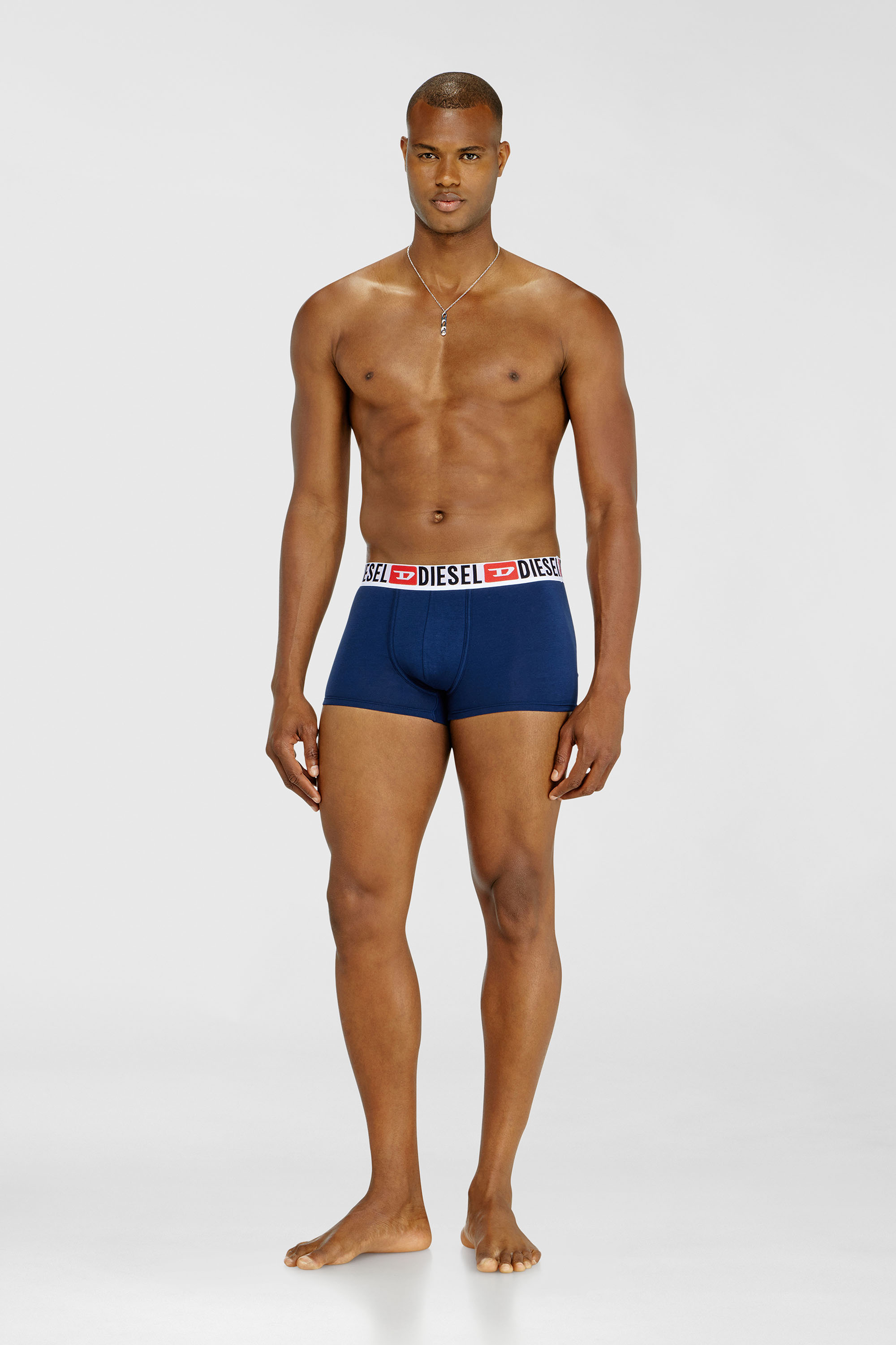 Diesel - UMBX-DAMIENTHREEPACK, Herren Retropants im Dreierpack mit umlaufendem Logo am Bund in Blau/Schwarz - 1