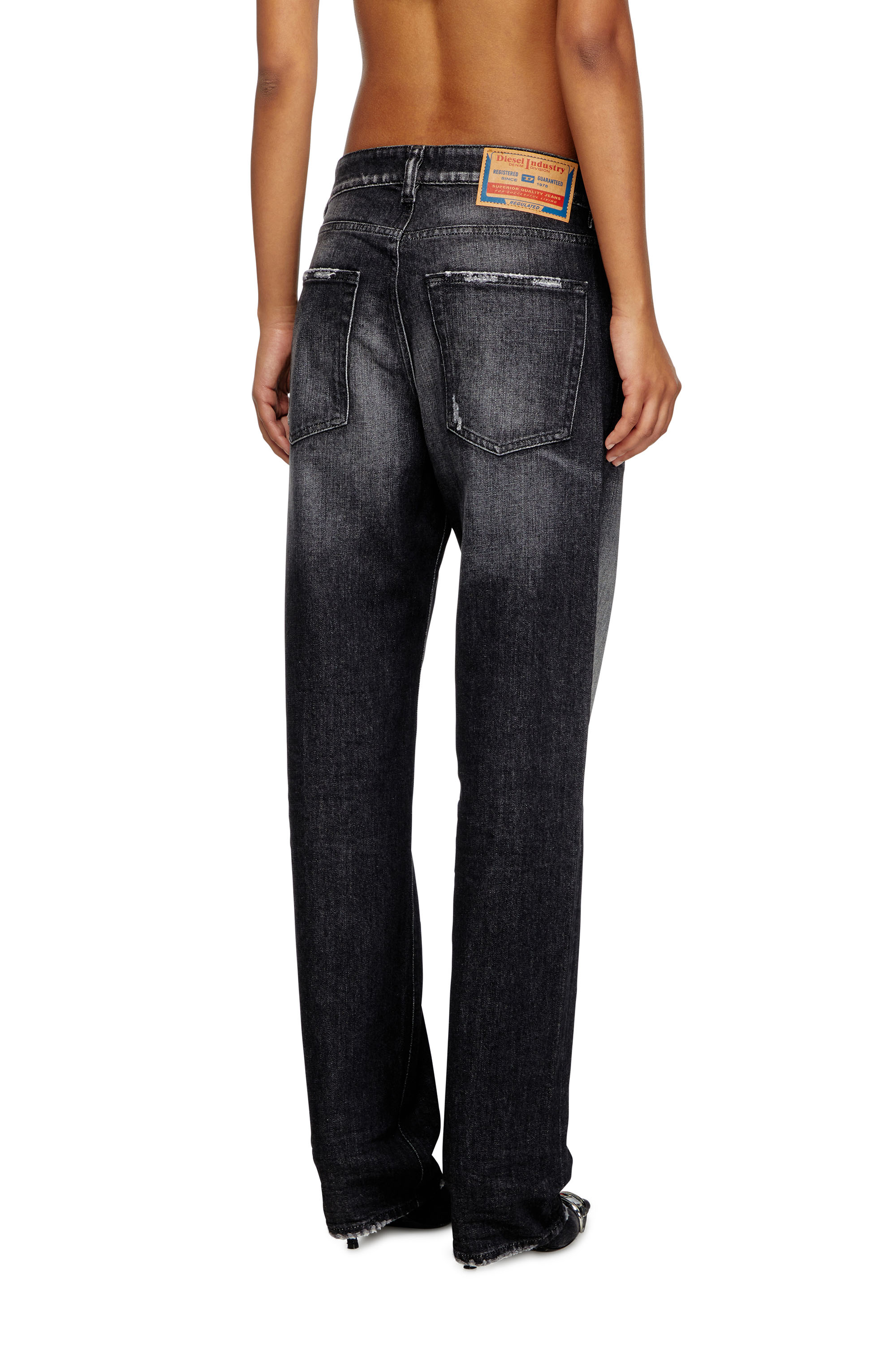 Diesel - Damen Regular Jeans 1988 D-Ark 09L50, Schwarz/Dunkelgrau - 3