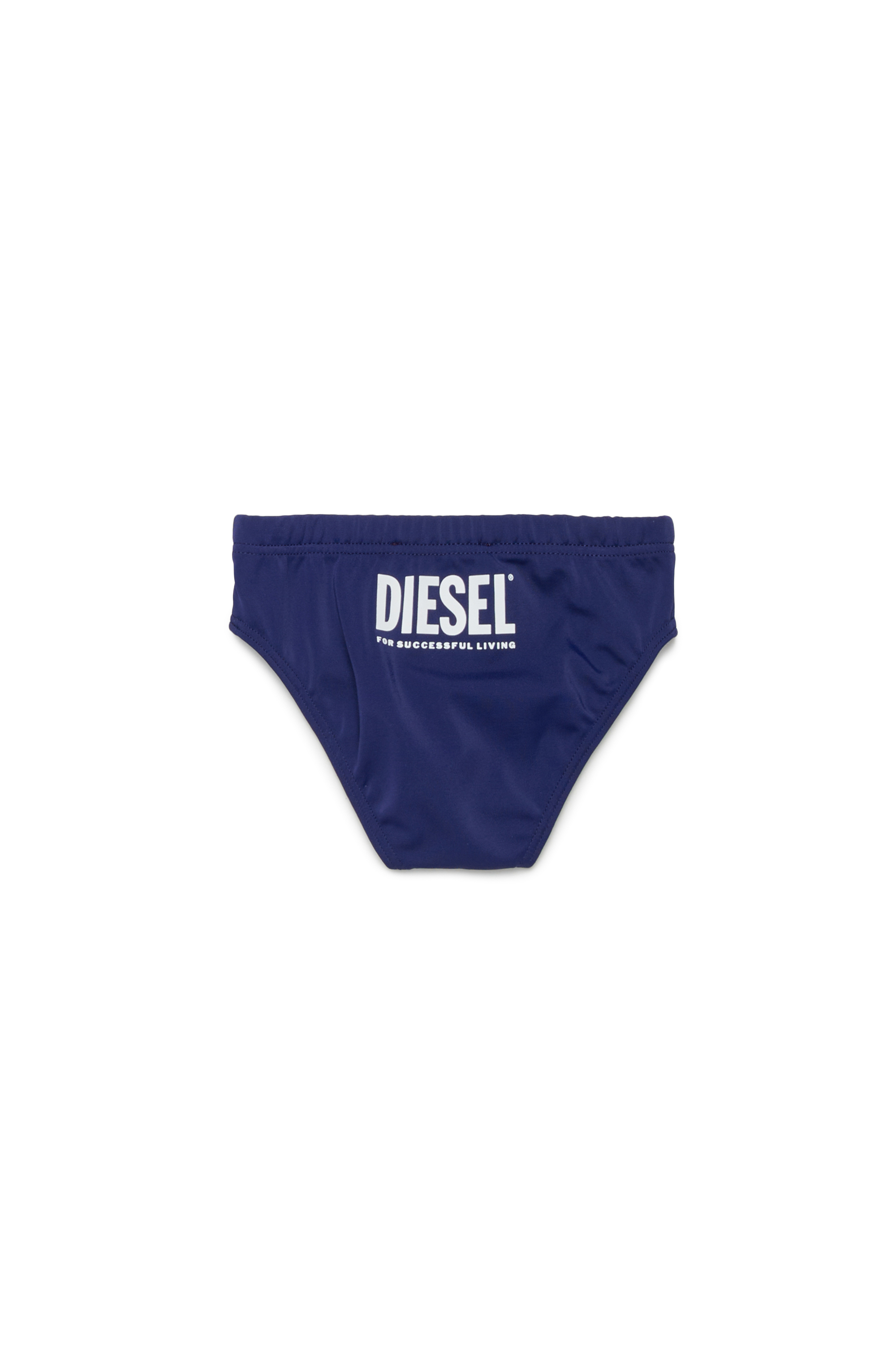 Diesel - MILIB, Herren Badehose mit Diesel-Print in Blau - 2