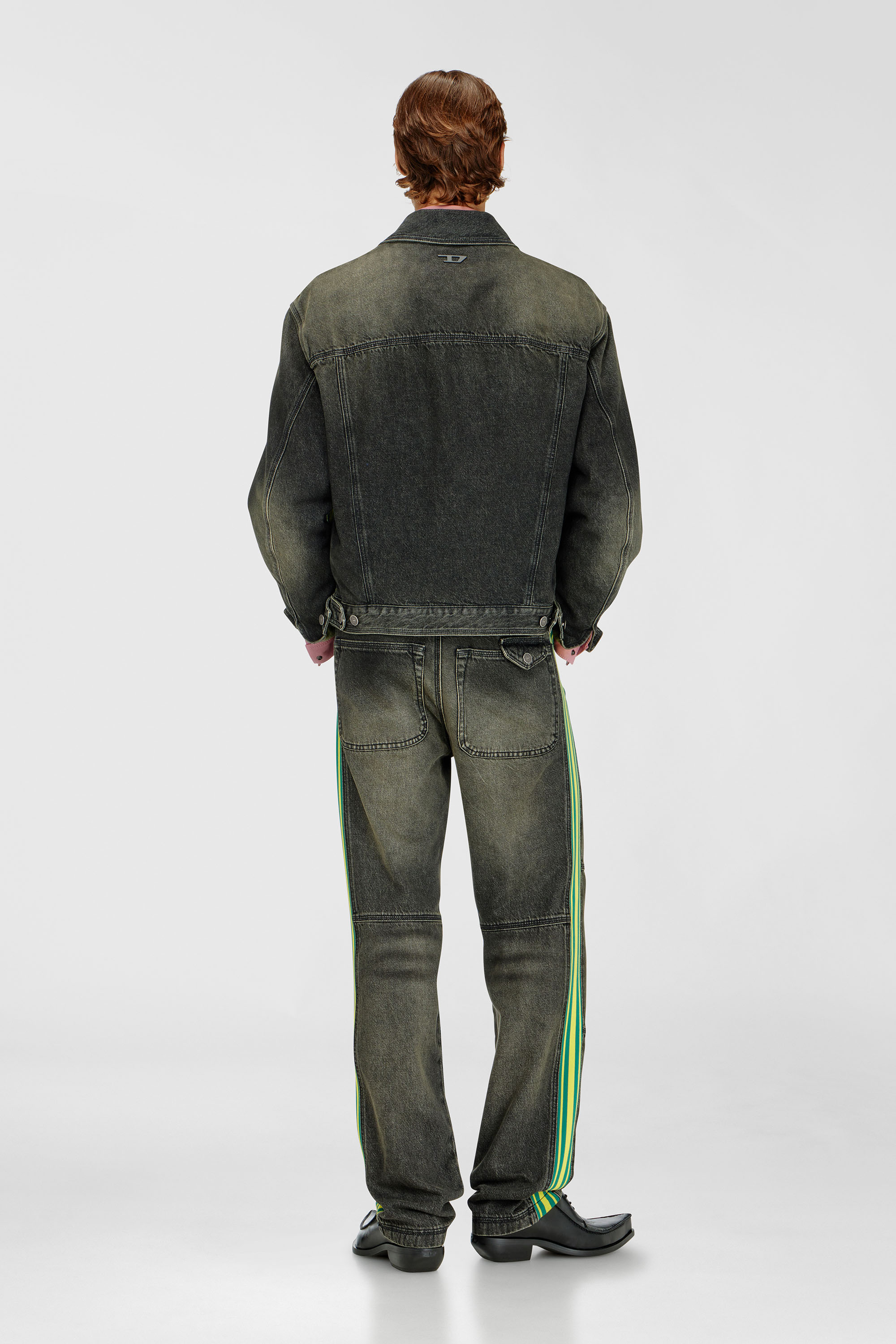 Diesel - Herren Regular Jeans D-Arbus 0DBEZ, Schwarz/Dunkelgrau - 3