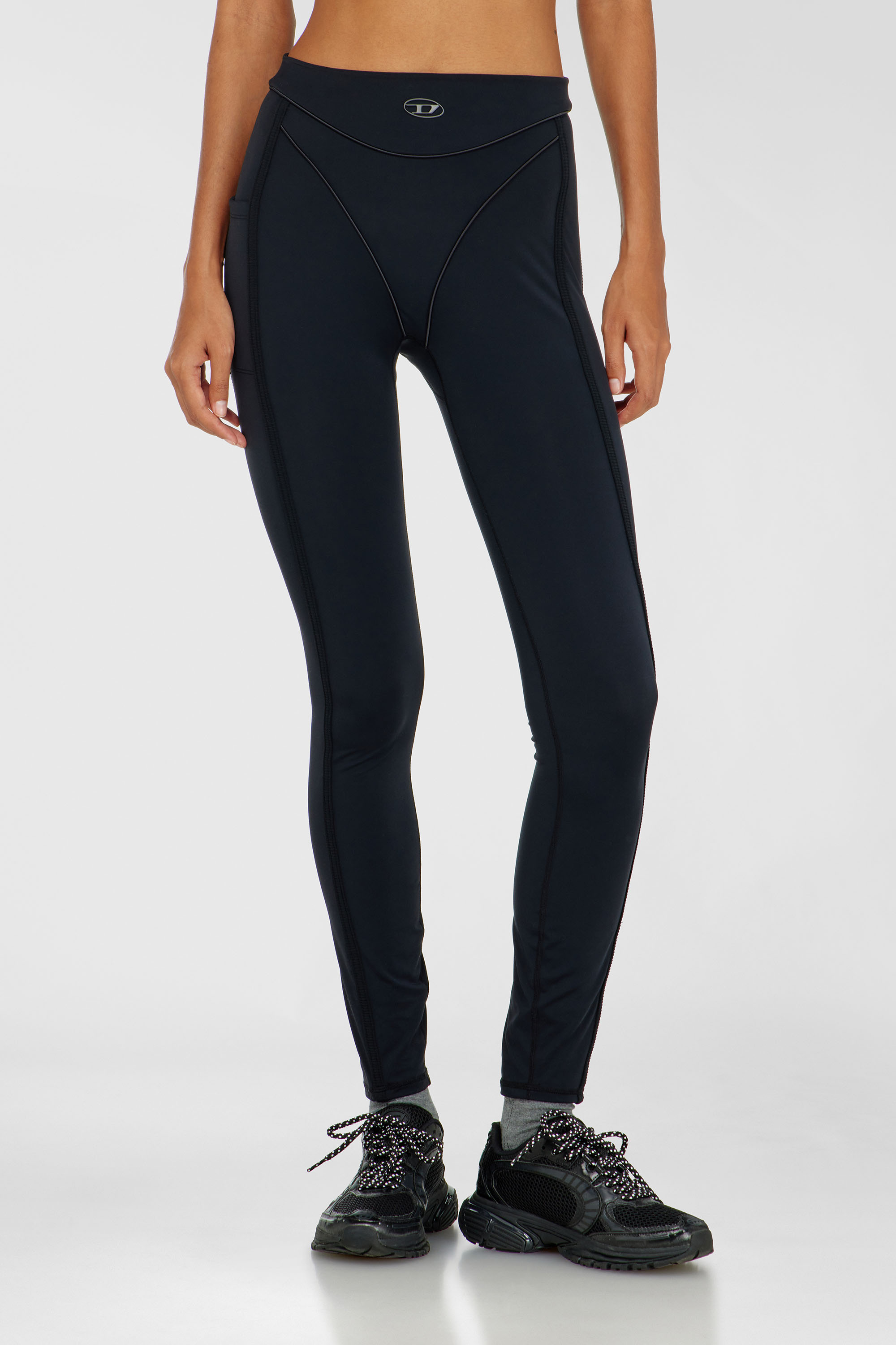 Diesel - FELICIA-UTLT, Damen Leggings aus Mikrofaser in null - 2
