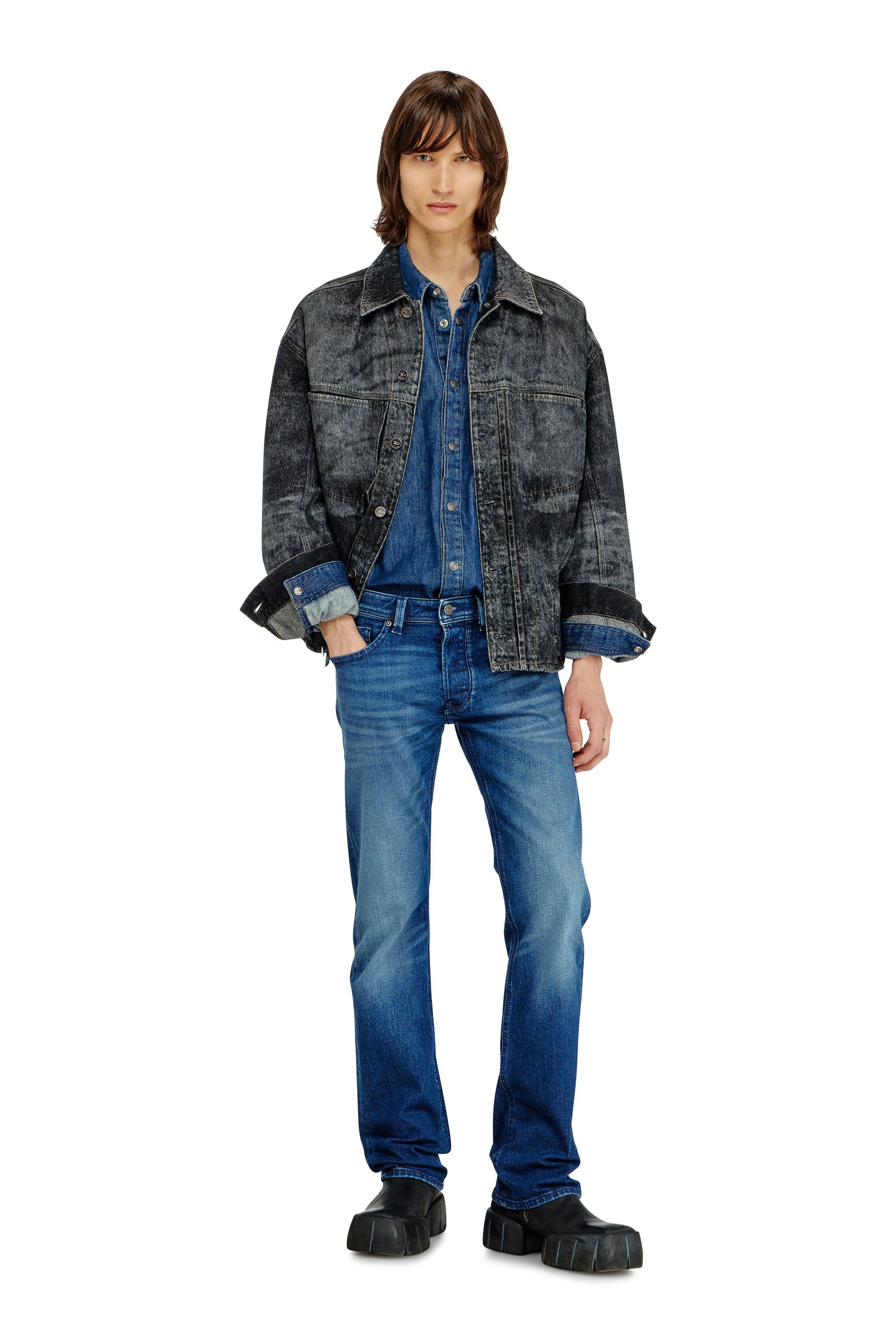 Diesel - Herren Regular Jeans 1985 Larkee 09L51, Dunkelblau - 4