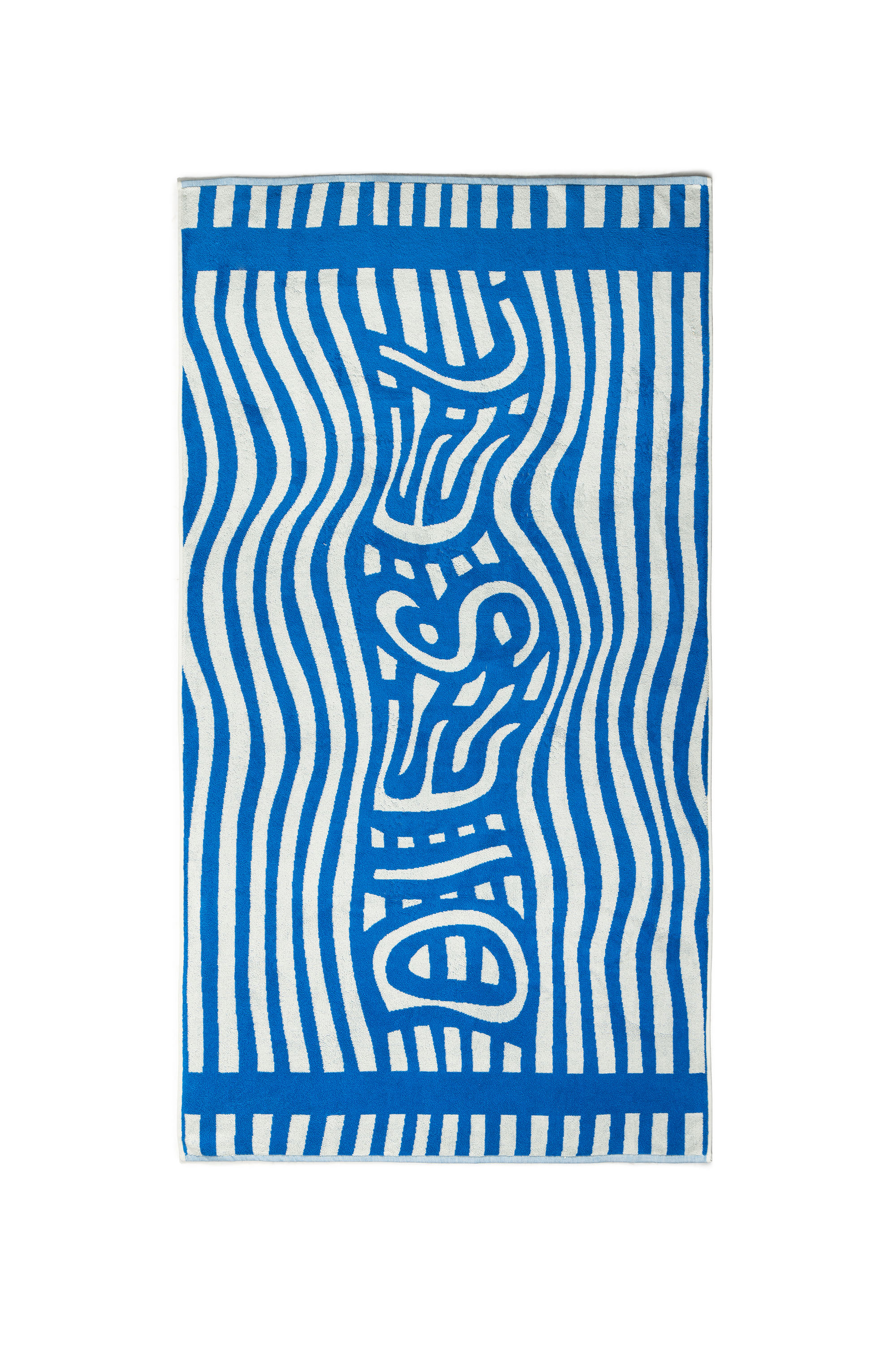 1018164 STRIPES GREY/BLUE TOWEL