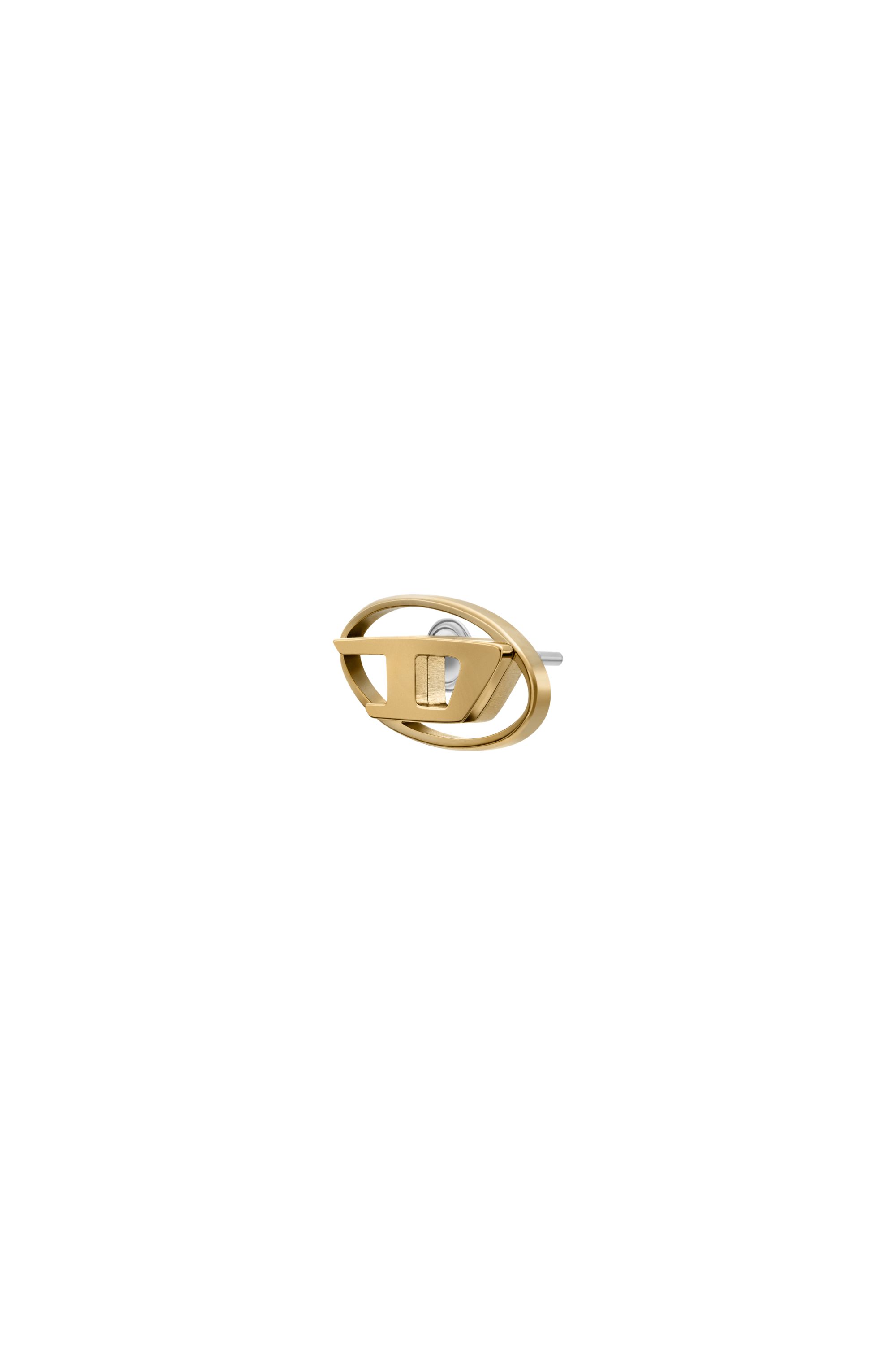 Diesel - DX1590710 JEWEL, Unisex Ohrstecker aus goldfarbenem Edelstahl in Gold - 1