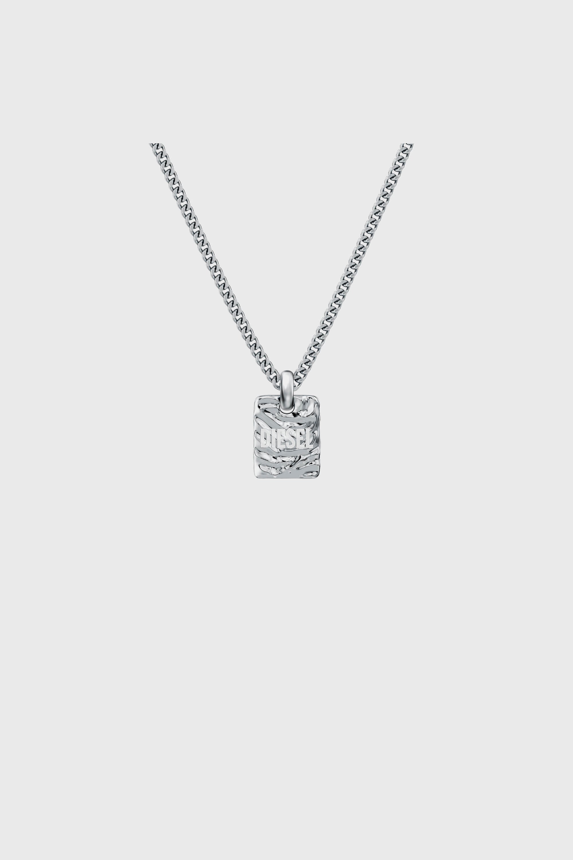 Diesel - DX1734040, Unisex Halskette mit Anh&auml;nger aus Edelstahl in Silber - 2