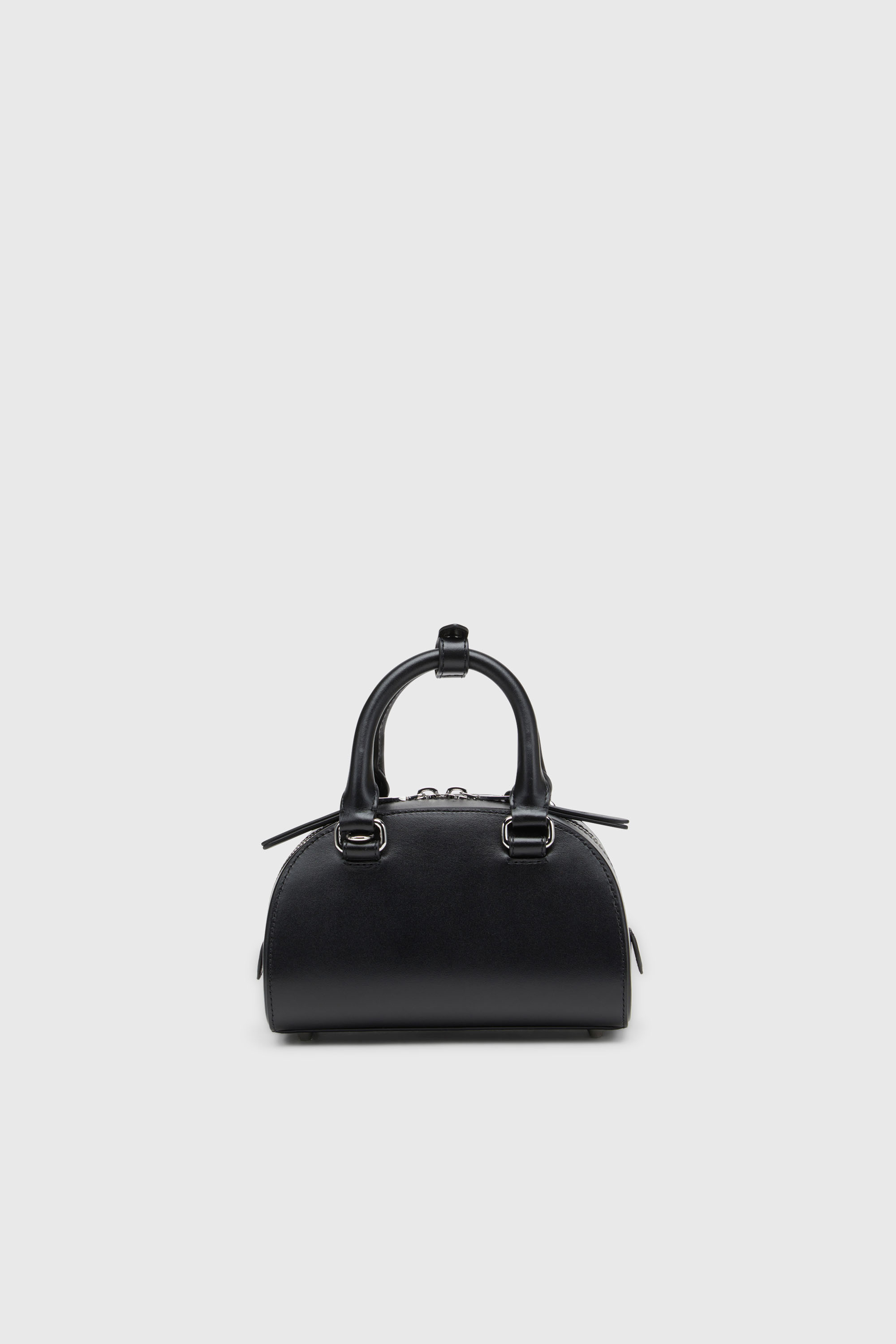 Diesel - 1DR DOME CROSSBODY, Damen 1DR Dome - Mini Bowling Tasche aus Leder in Schwarz - 3