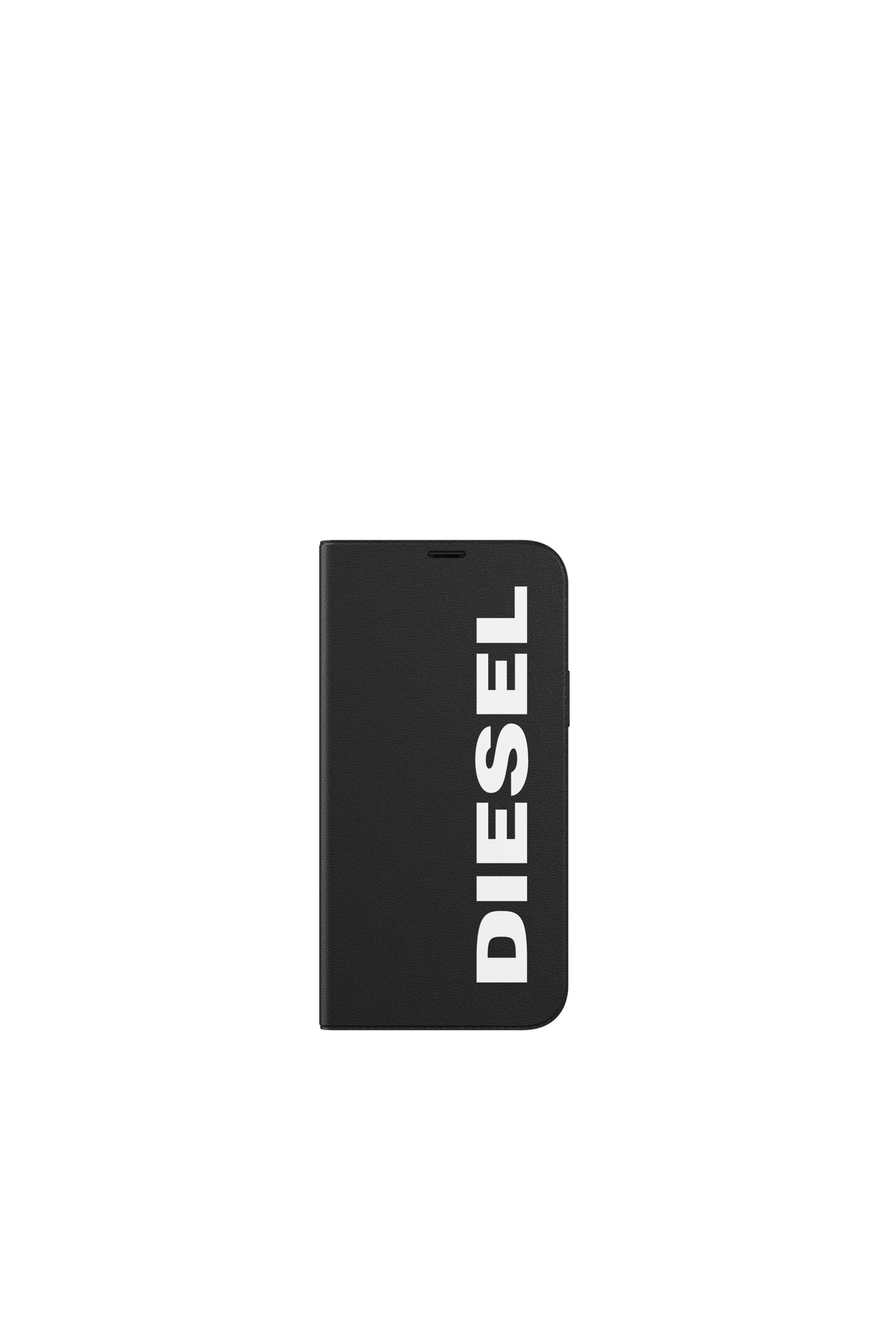 Diesel - 42486 BOOKLET CASE, Unisex Booklet Case f&uuml;r iPhone 12/12 Pro in Schwarz - 2