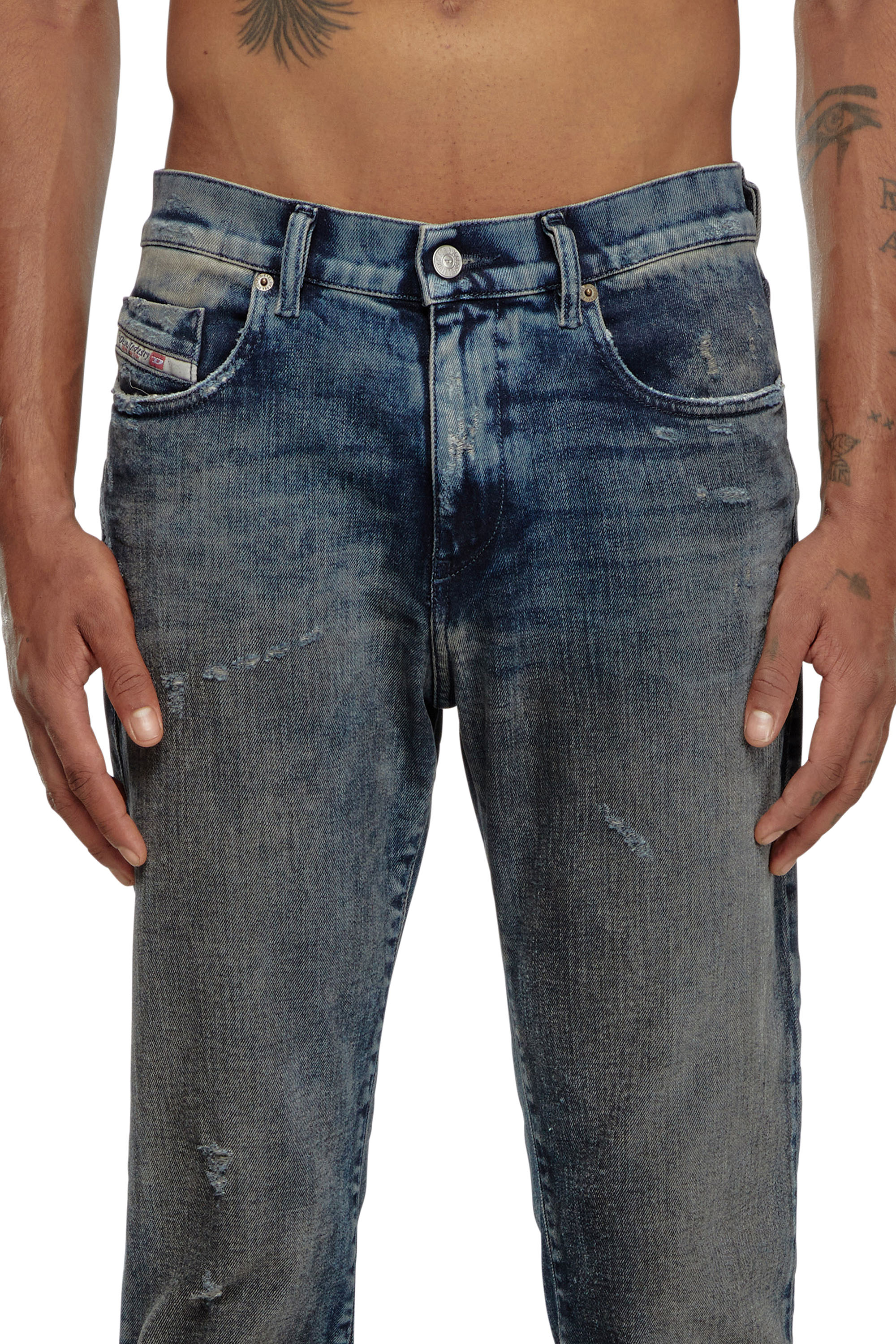 Diesel - Herren Slim Jeans 2019 D-Strukt 09H54, Dunkelblau - Image 4