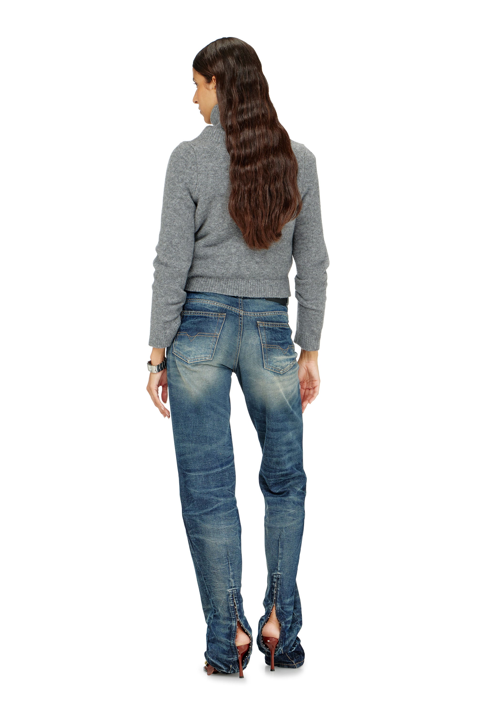 Diesel - Damen Regular Jeans D-Heel 0DBFC, Mittelblau - 3