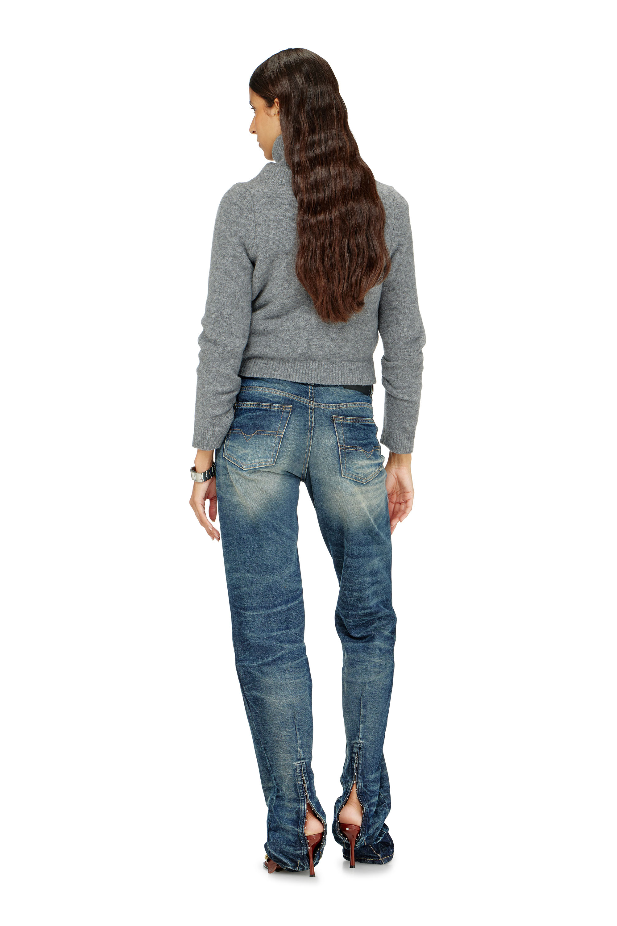 Diesel - Damen Regular Jeans D-Heel 0DBFC, Mittelblau - 3