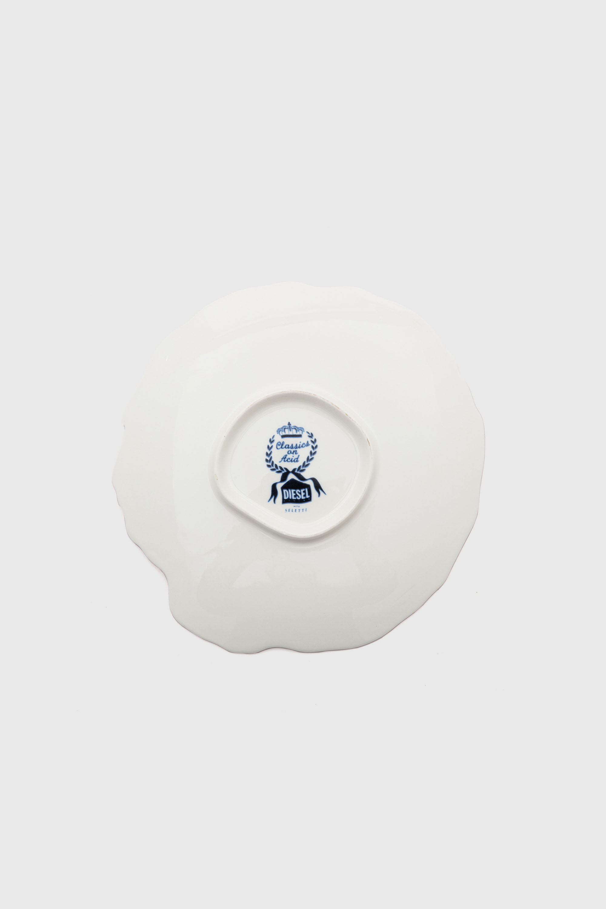 Diesel - 11233 DESSERT PLATE IN PORCELAIN"CLASSIC, Unisex Dessertteller aus Porzellan in Weiss/Blau - 2