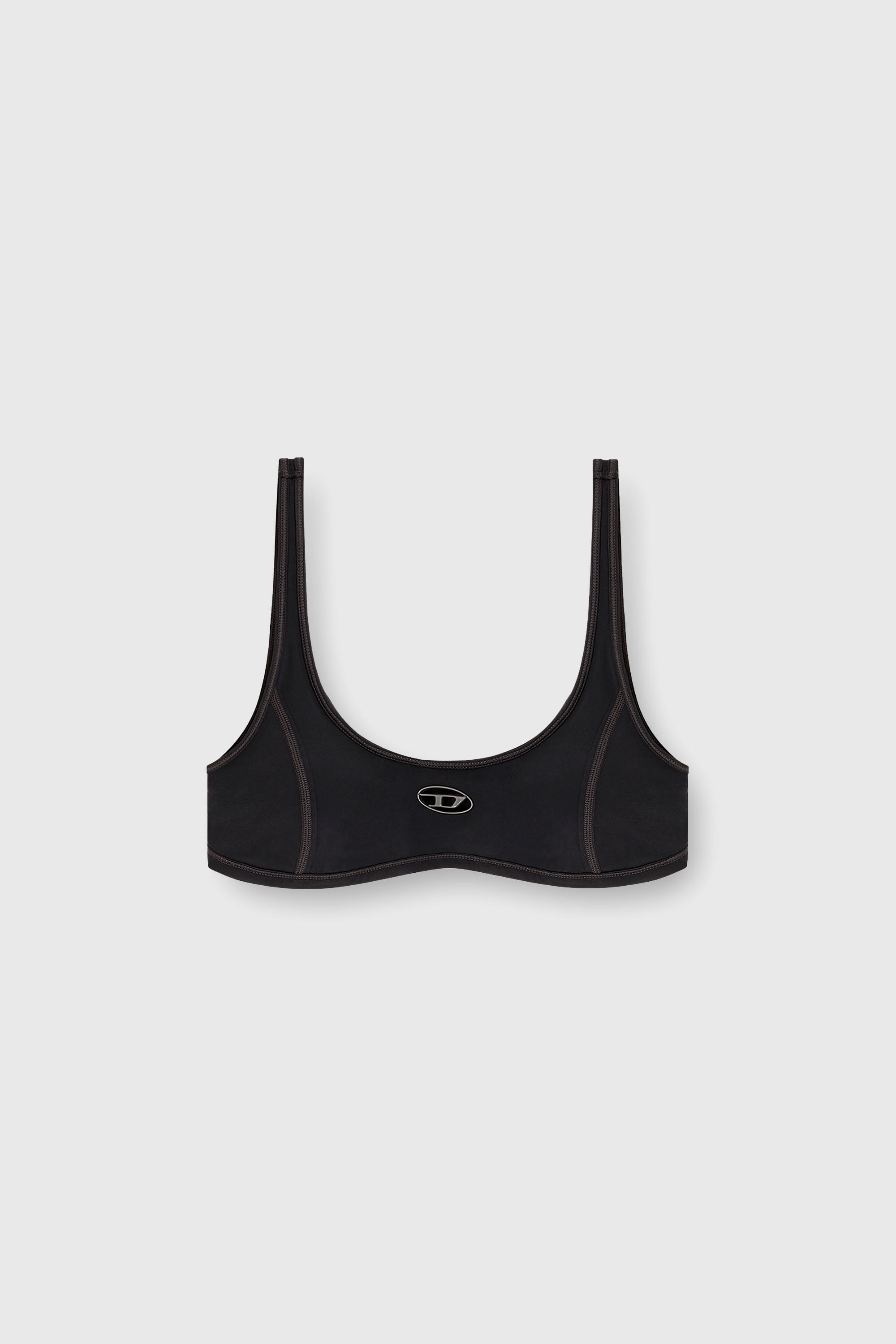 Diesel - CHELSEA-UTLT, Damen Sport-BH mit Cutout-Logo in Schwarz - 2