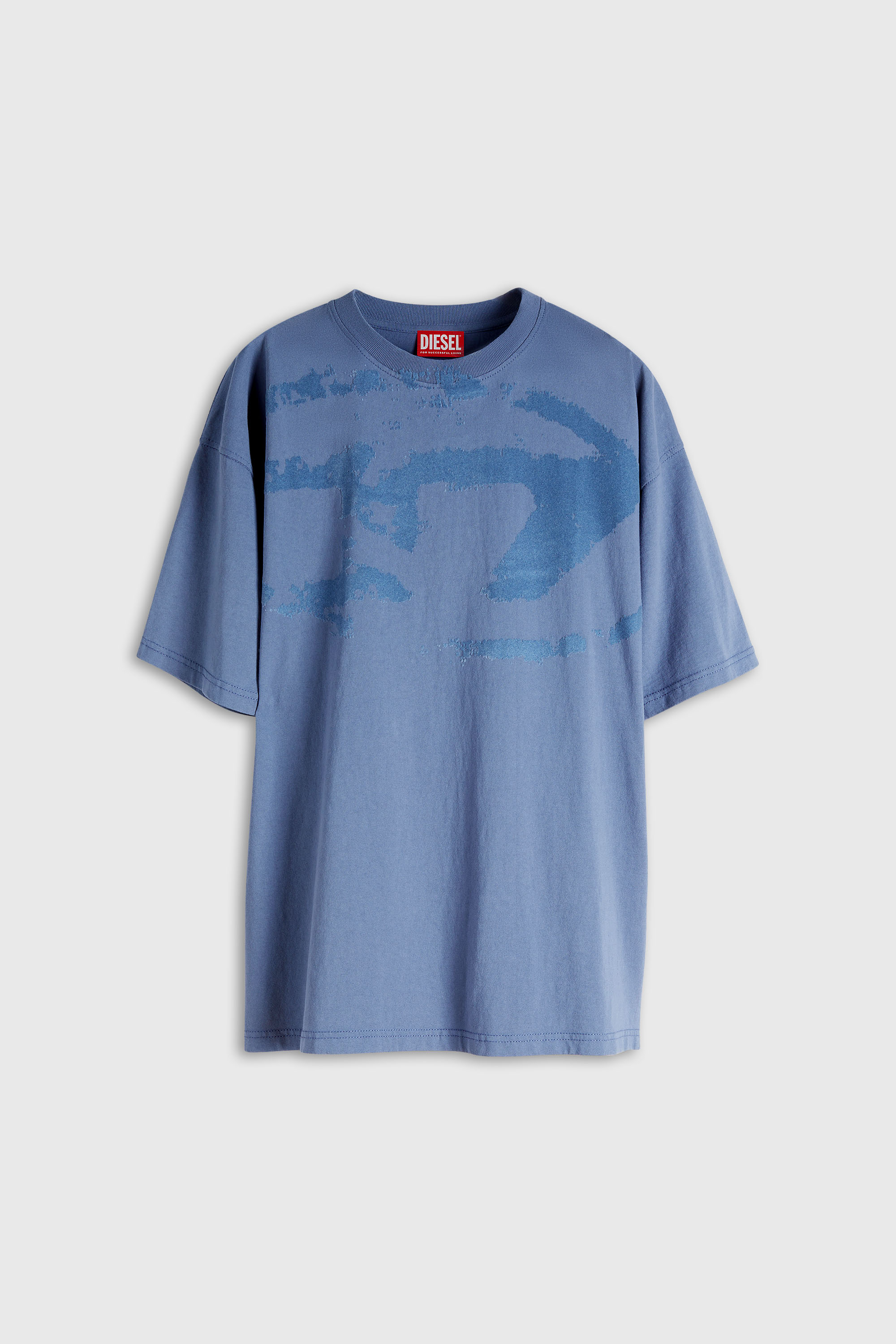 Diesel - T-BOXT-N14, Herren T-Shirt mit beflocktem Distressed-Logo in null - 4
