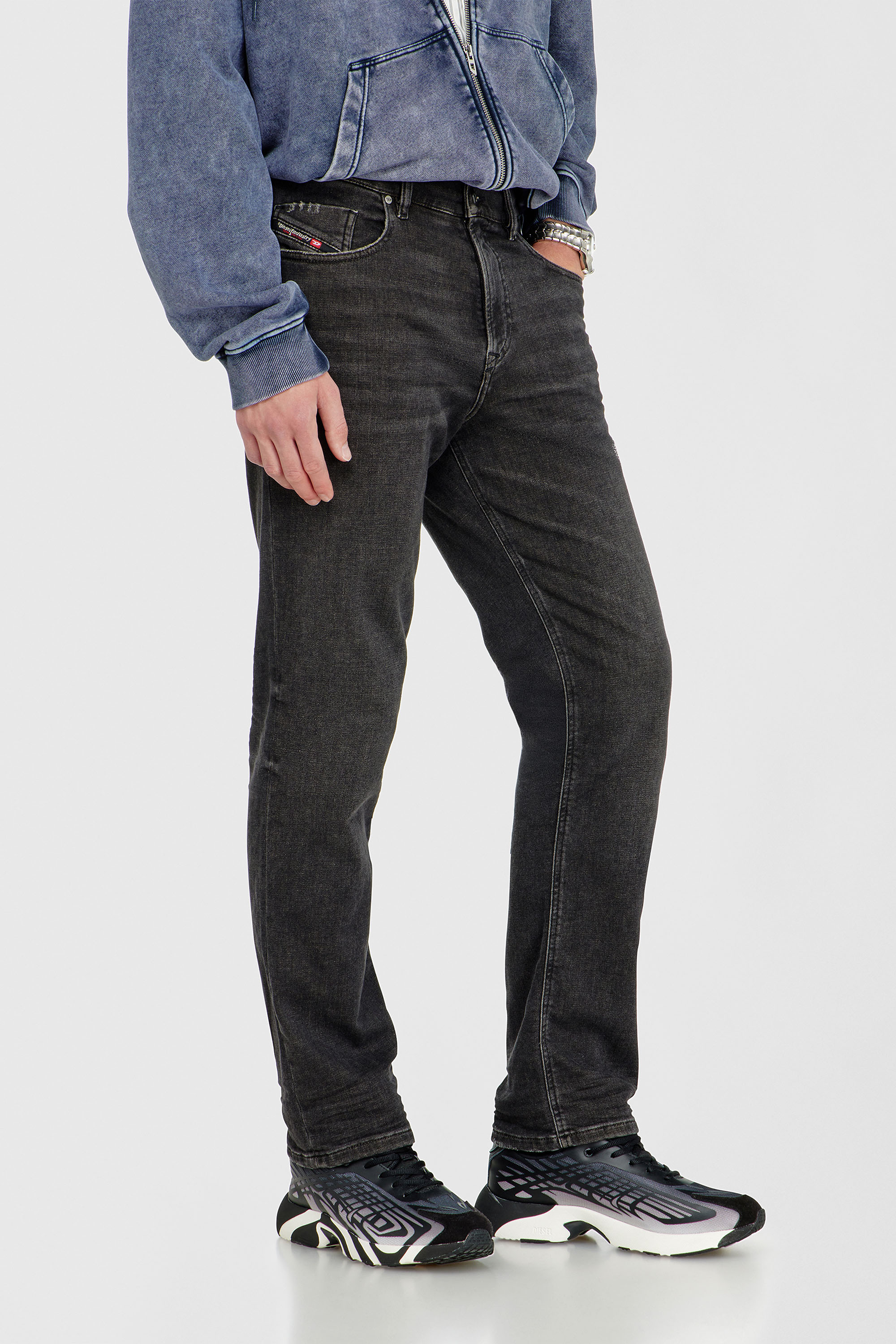 Diesel - Herren Regular 2090 D-Veekley Joggjeans&reg; 09P92, Schwarz/Dunkelgrau - 5