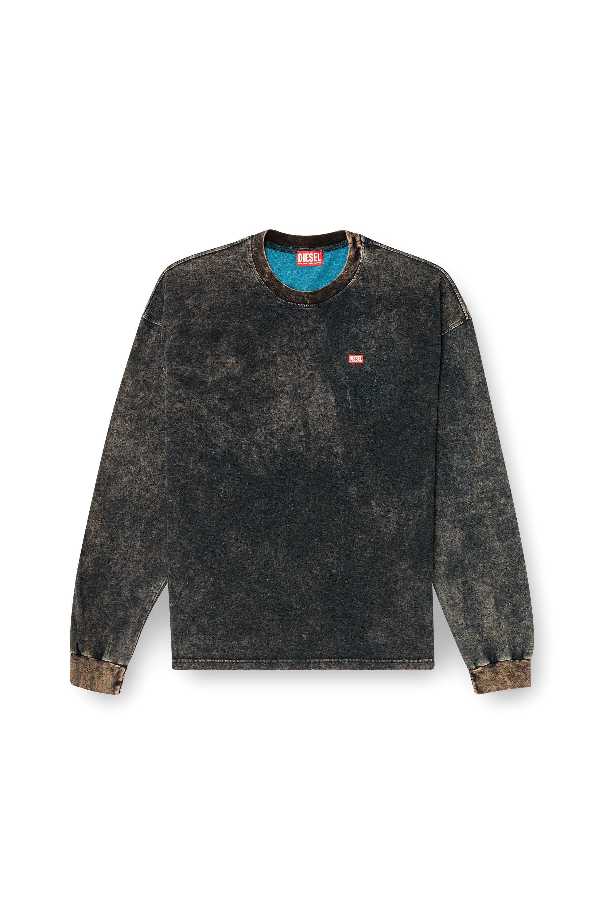Diesel - T-BOXT-LS-T3, Herren Langarmshirt aus Baumwolle in Schwarz - 3
