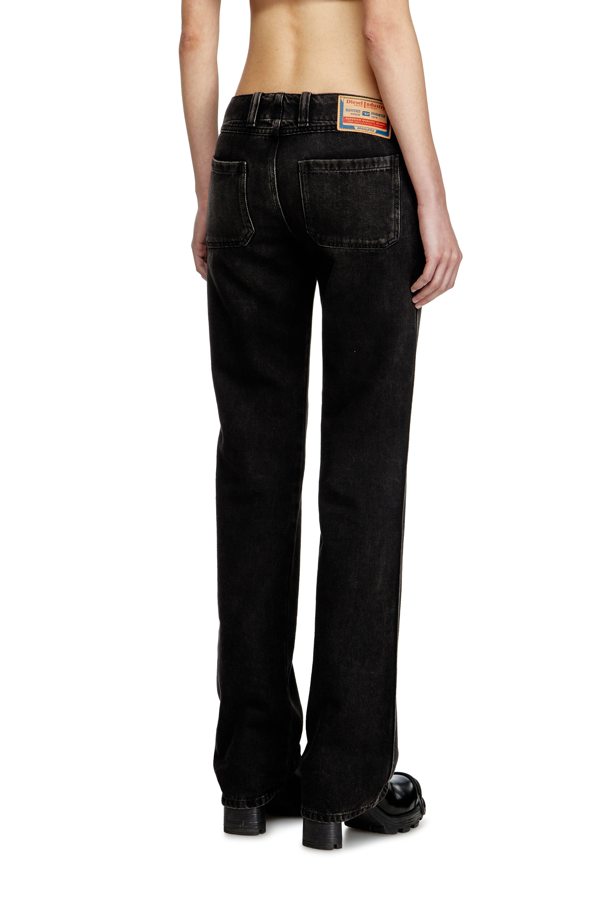 Diesel - Damen Bootcut Jeans D-Keate 09J96, Schwarz/Dunkelgrau - 4