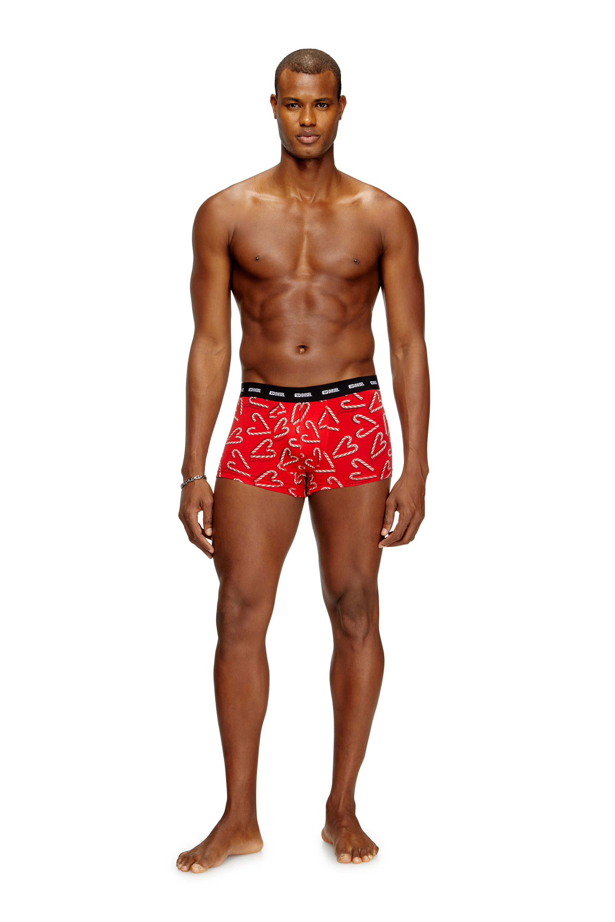 Diesel - DAMIEN-GFT-UTLT-3PACK, Herren Set aus drei Boxershorts aus Stretch-Baumwolle in Rot/Schwarz - 1