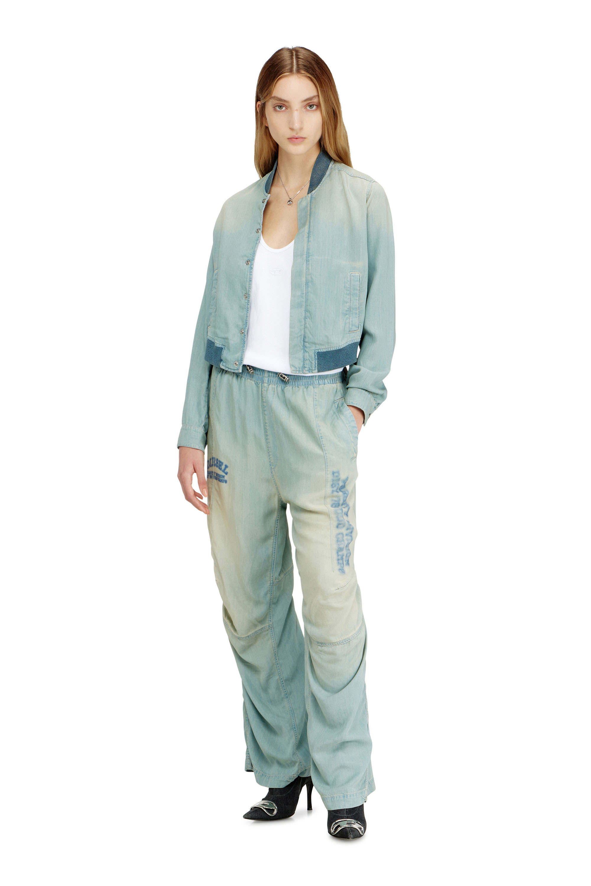 Diesel - Unisex Relaxed Jeans D-Pari 0ADCF, Hellblau - 2