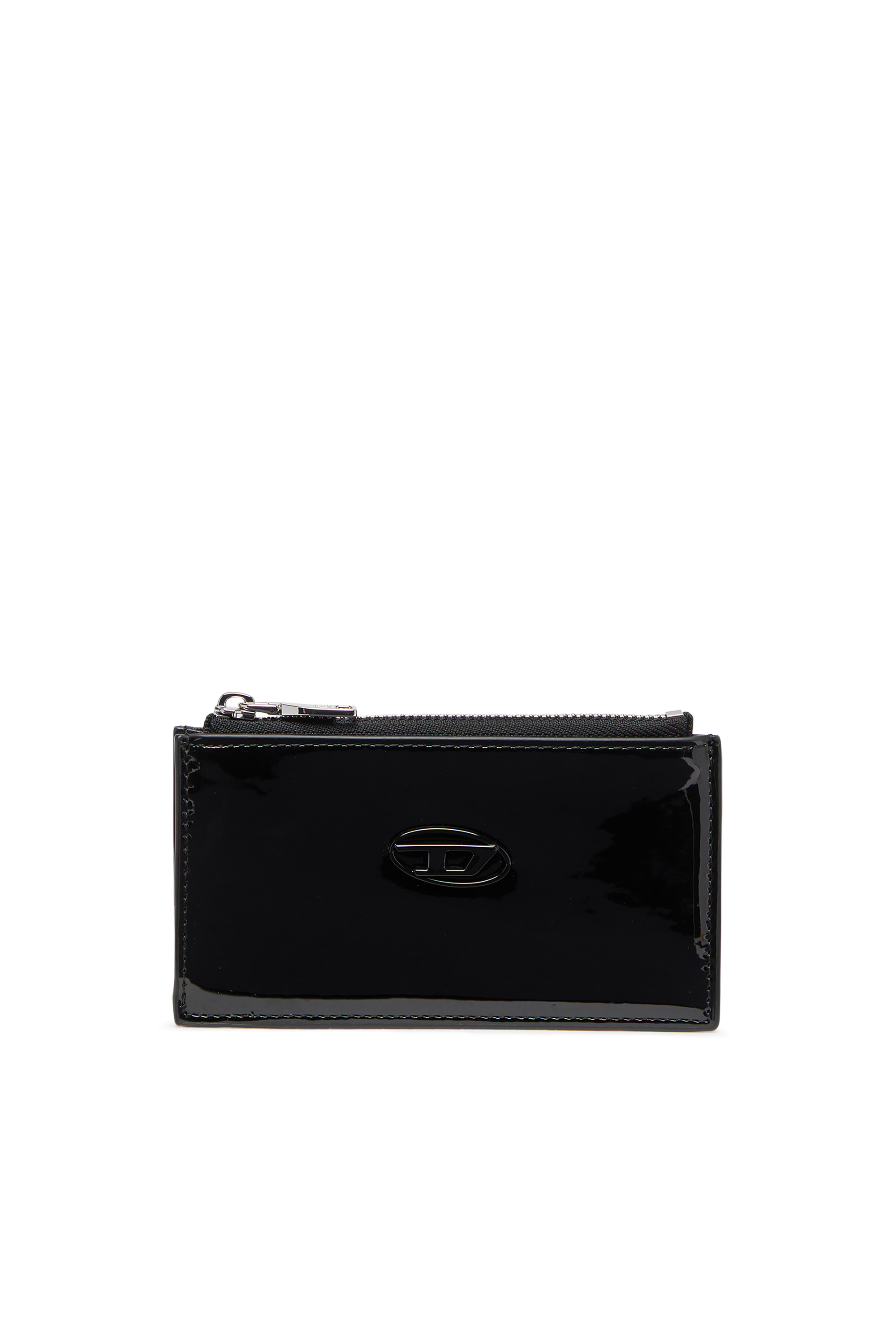 Diesel - PLAY CARD HOLDER III, Damen Kartenetui mit glänzendem Finish in Schwarz - 1
