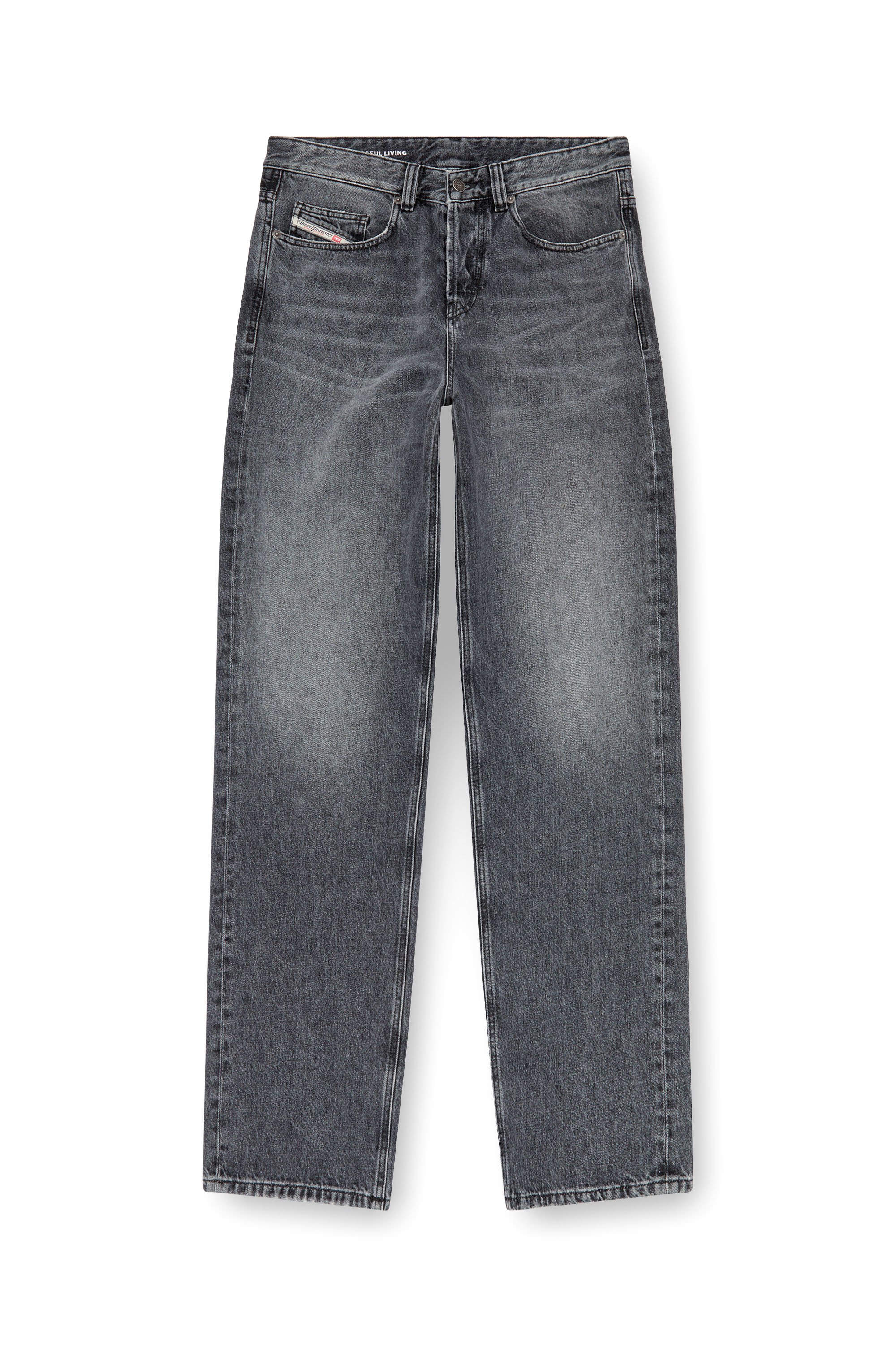 Diesel - Herren Straight Jeans 2001 D-Macro 007X3, Dunkelgrau - Image 3