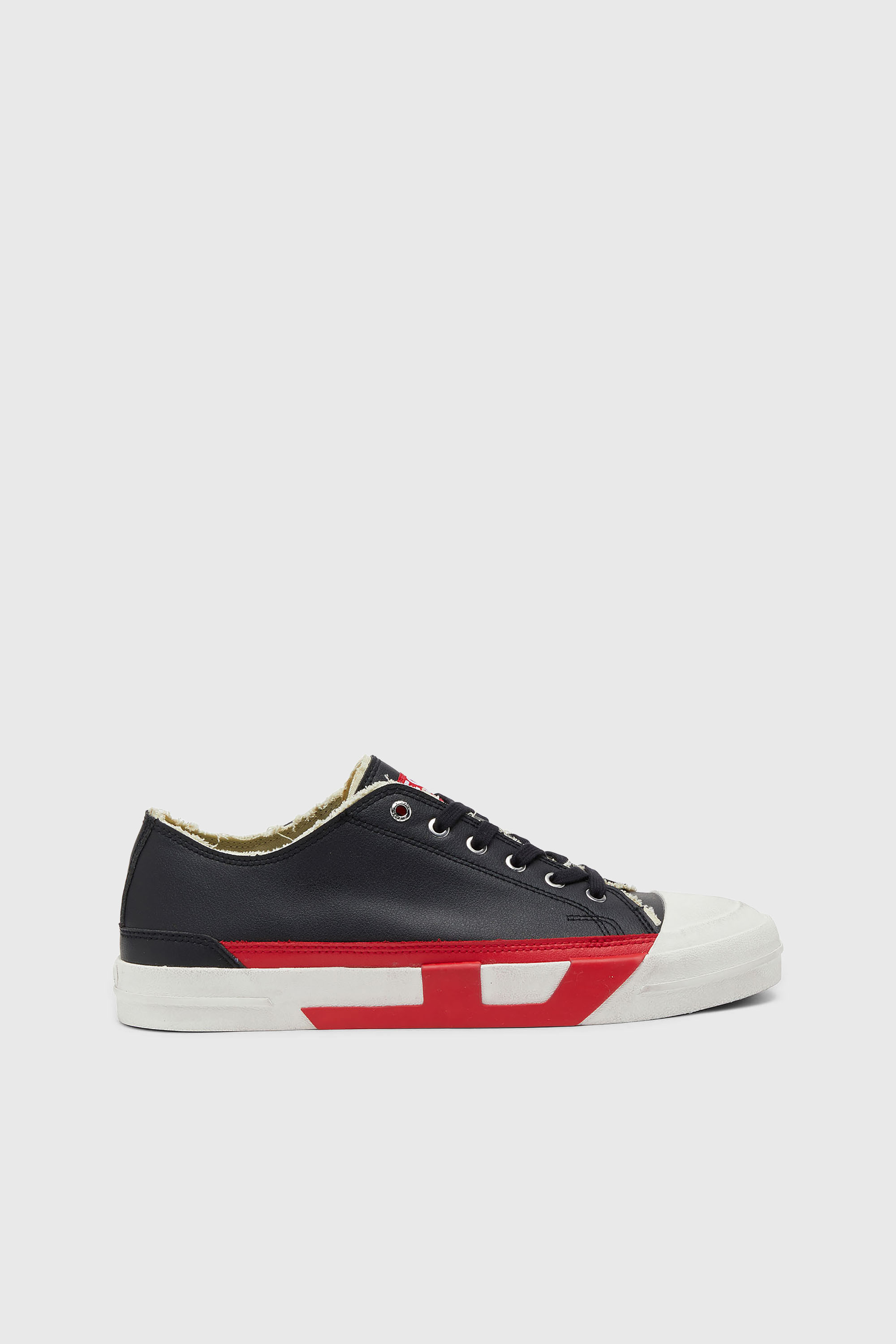Diesel - S-D-VERSE LOW II, Herren S-D-Verse Logo-Sneaker in Schwarz/Rot - 1