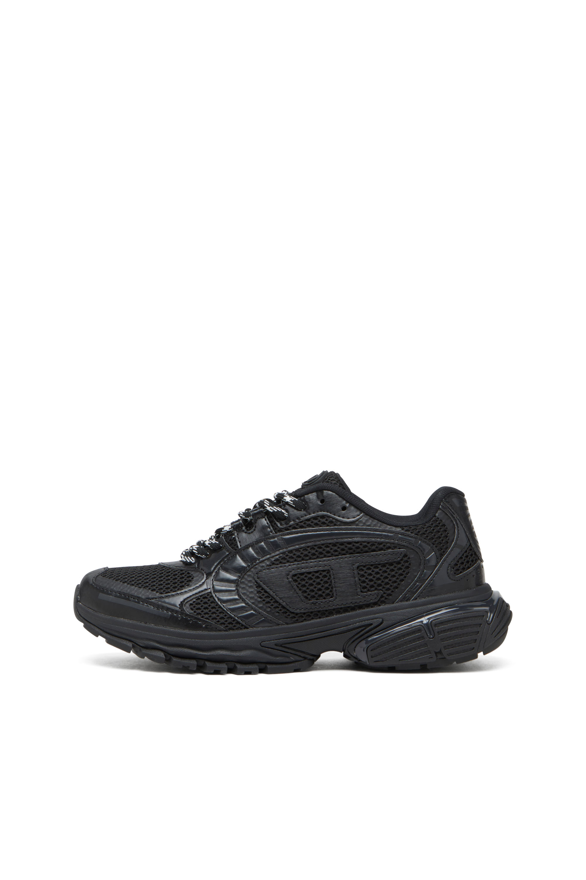 Diesel - S-PRO-V-DENSE LOW W, Damen S-Pro-V-Dense-Einfarbige Sneakers aus Mesh mit Oval D-Logo in Schwarz - 8